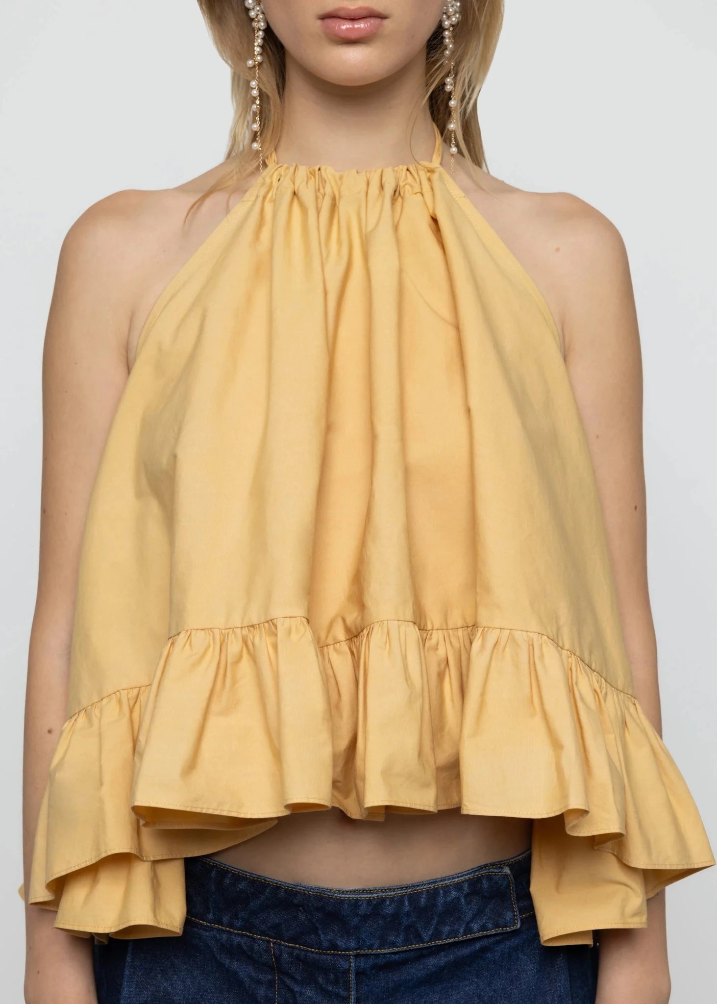 Baby Doll Frill Hem Top - Detour Boutiques