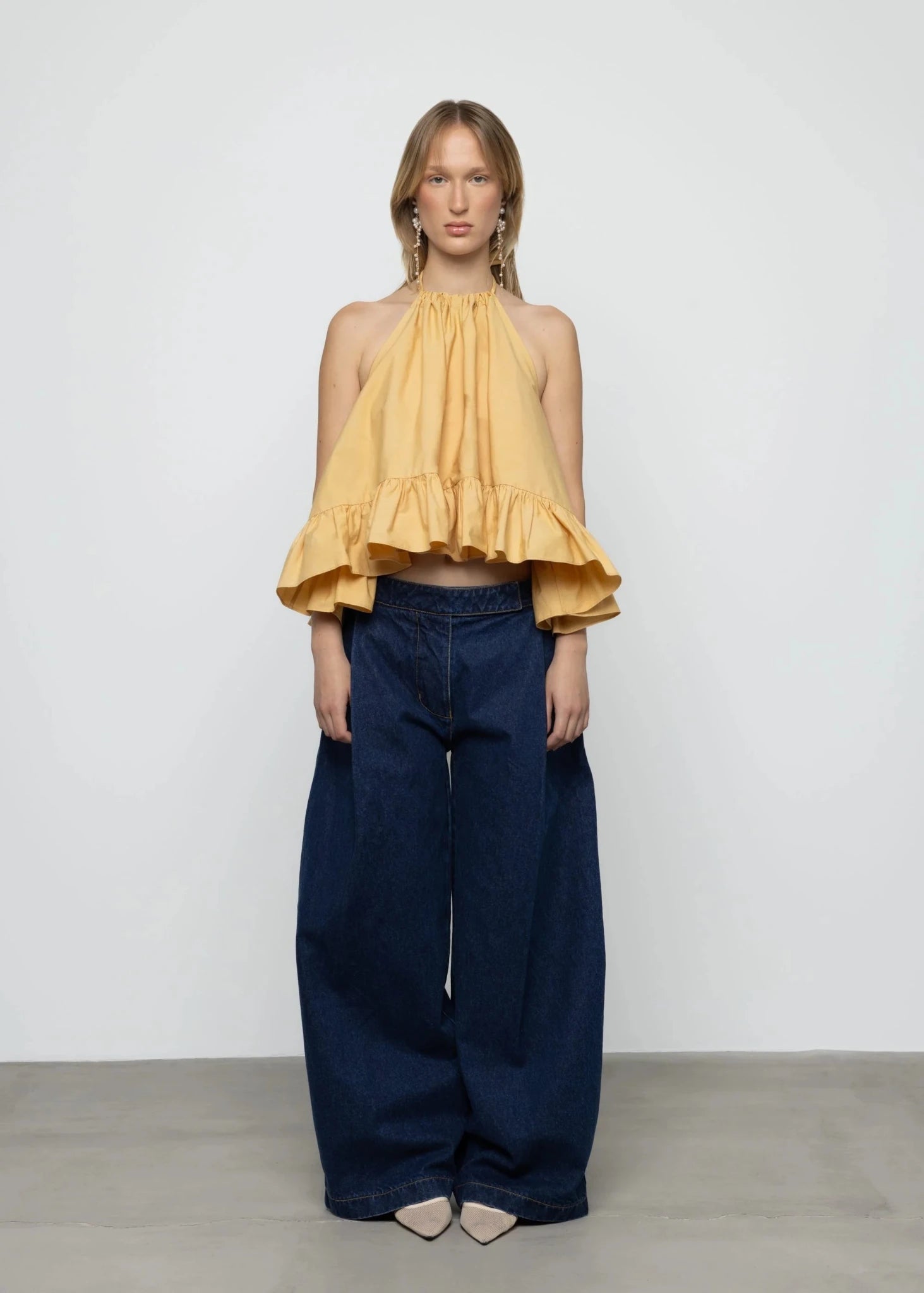 Baby Doll Frill Hem Top - Detour Boutiques