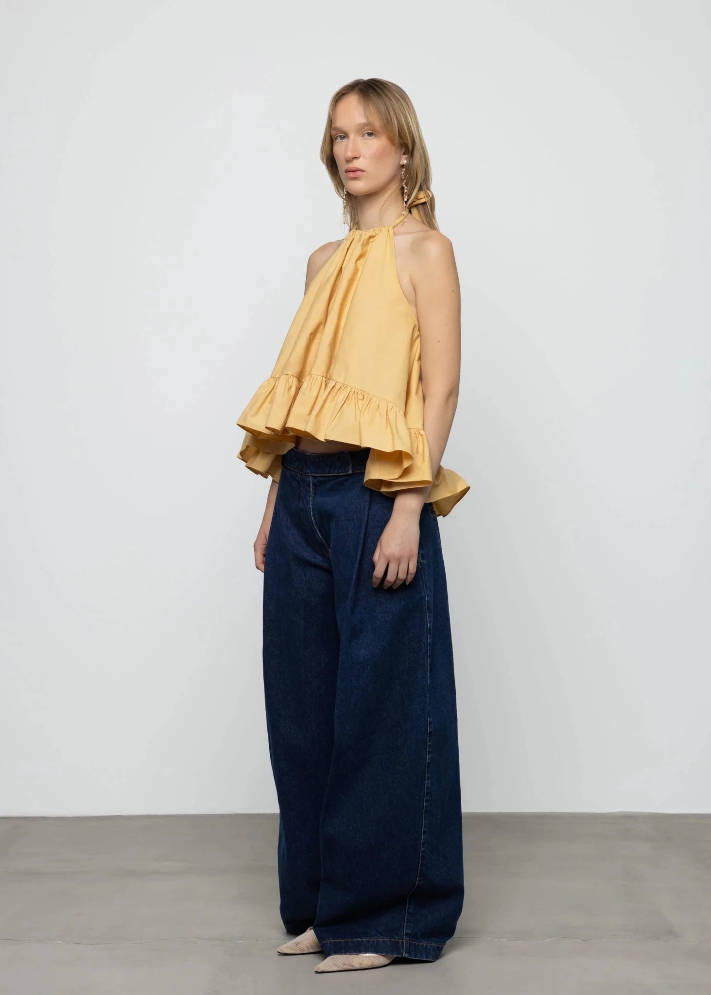 Baby Doll Frill Hem Top - Detour Boutiques