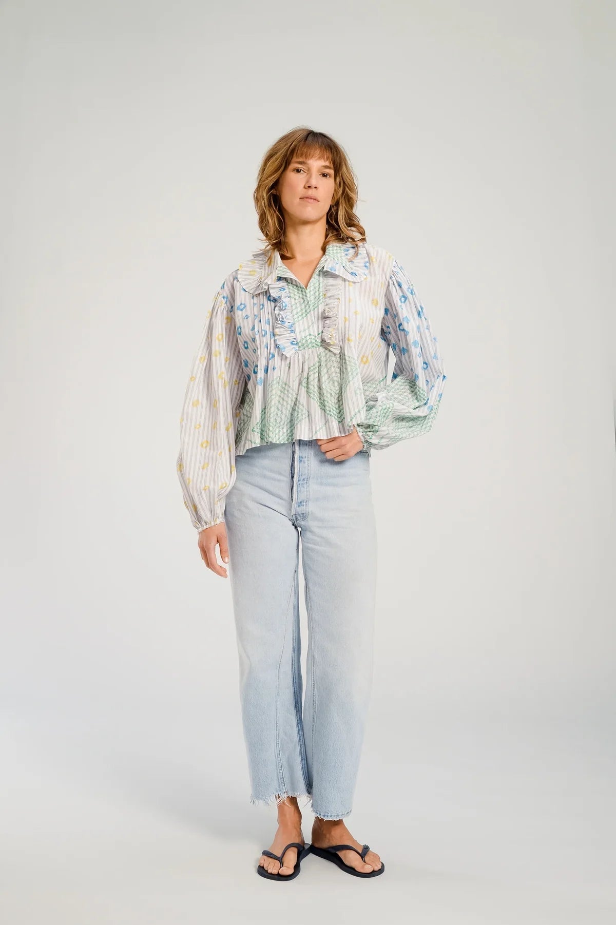 Baya Frill Blouse - Detour Boutiques