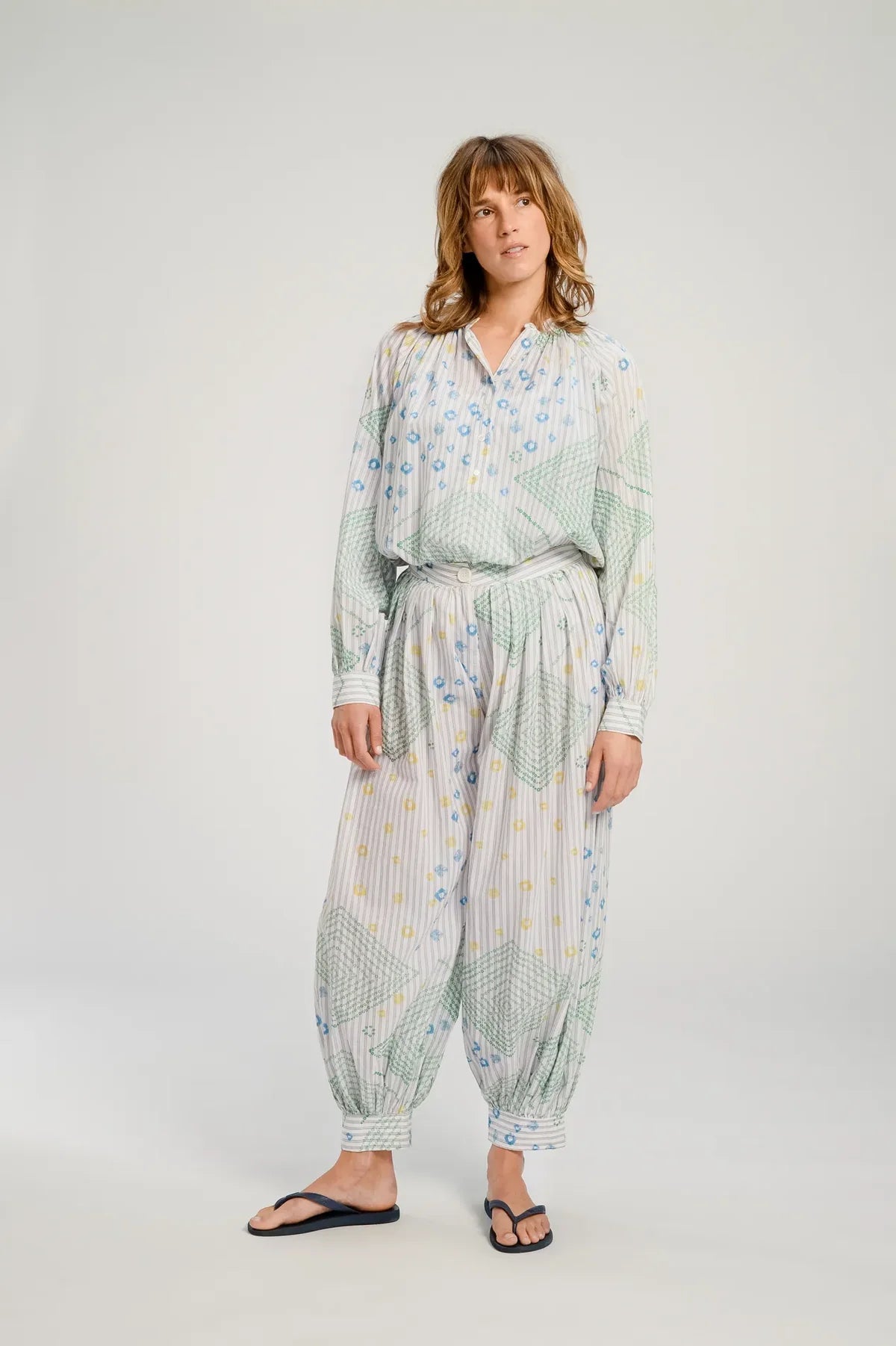 Baya Geometric Print Pant - Detour Boutiques