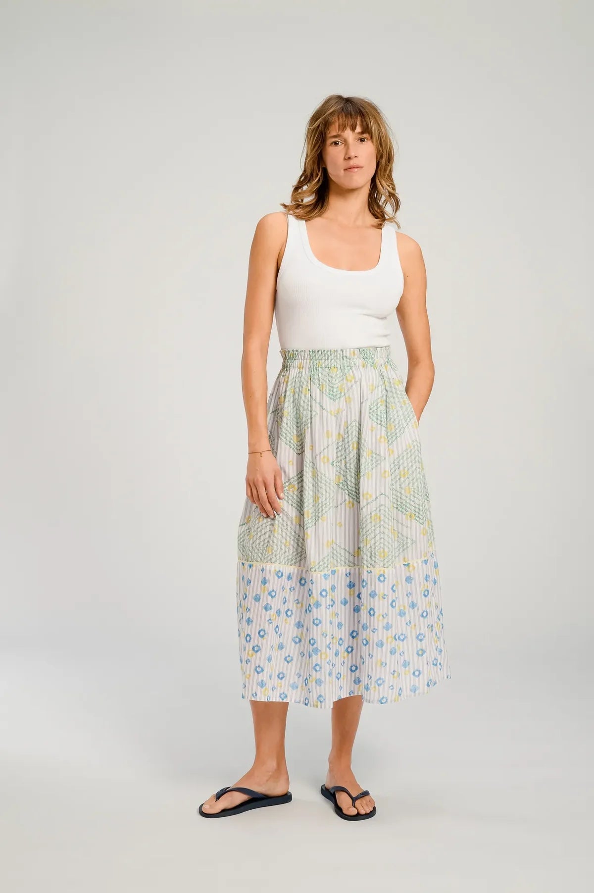 Baya Geometric Print Skirt - Detour Boutiques