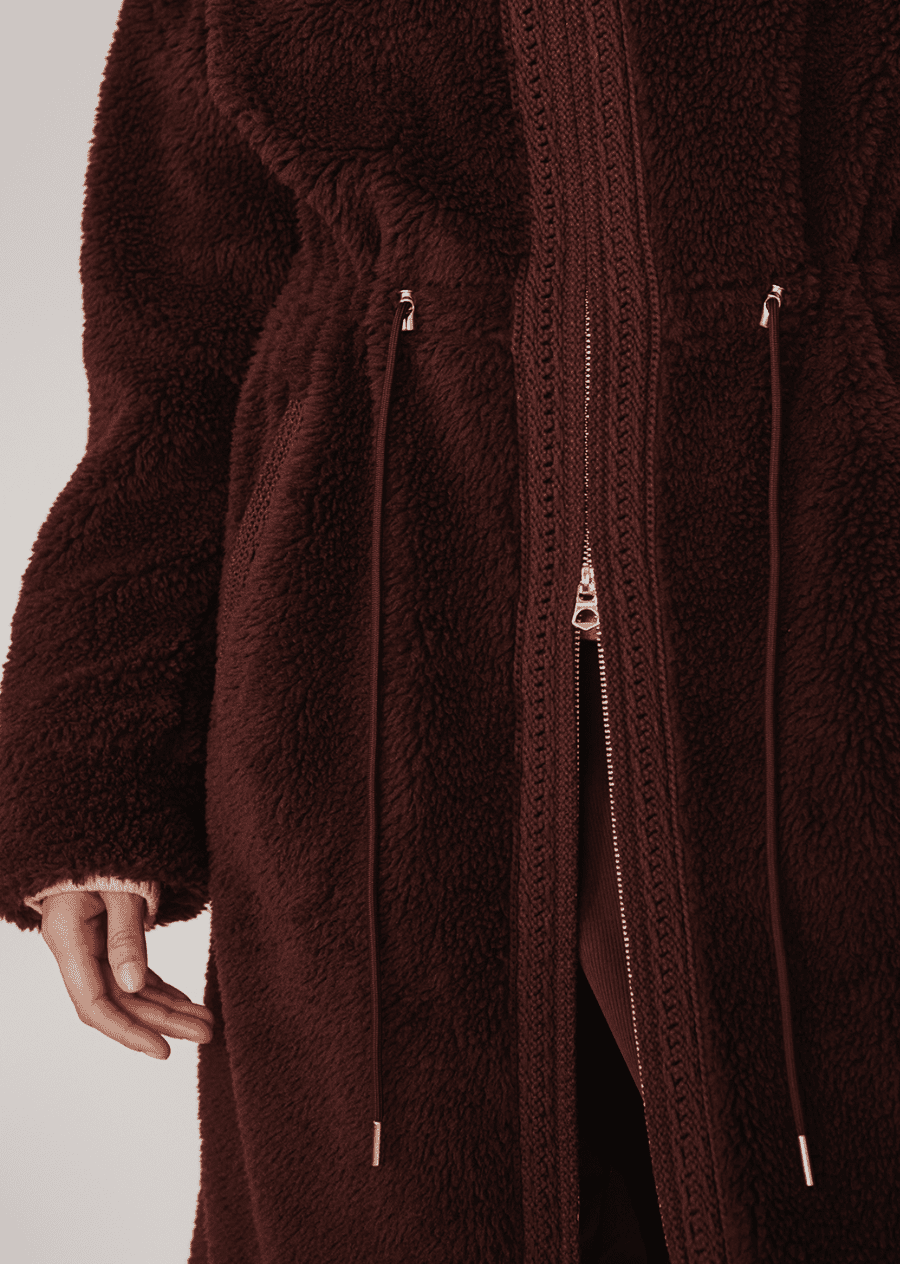 Bennet Long Sherpa Coat - Detour Boutiques