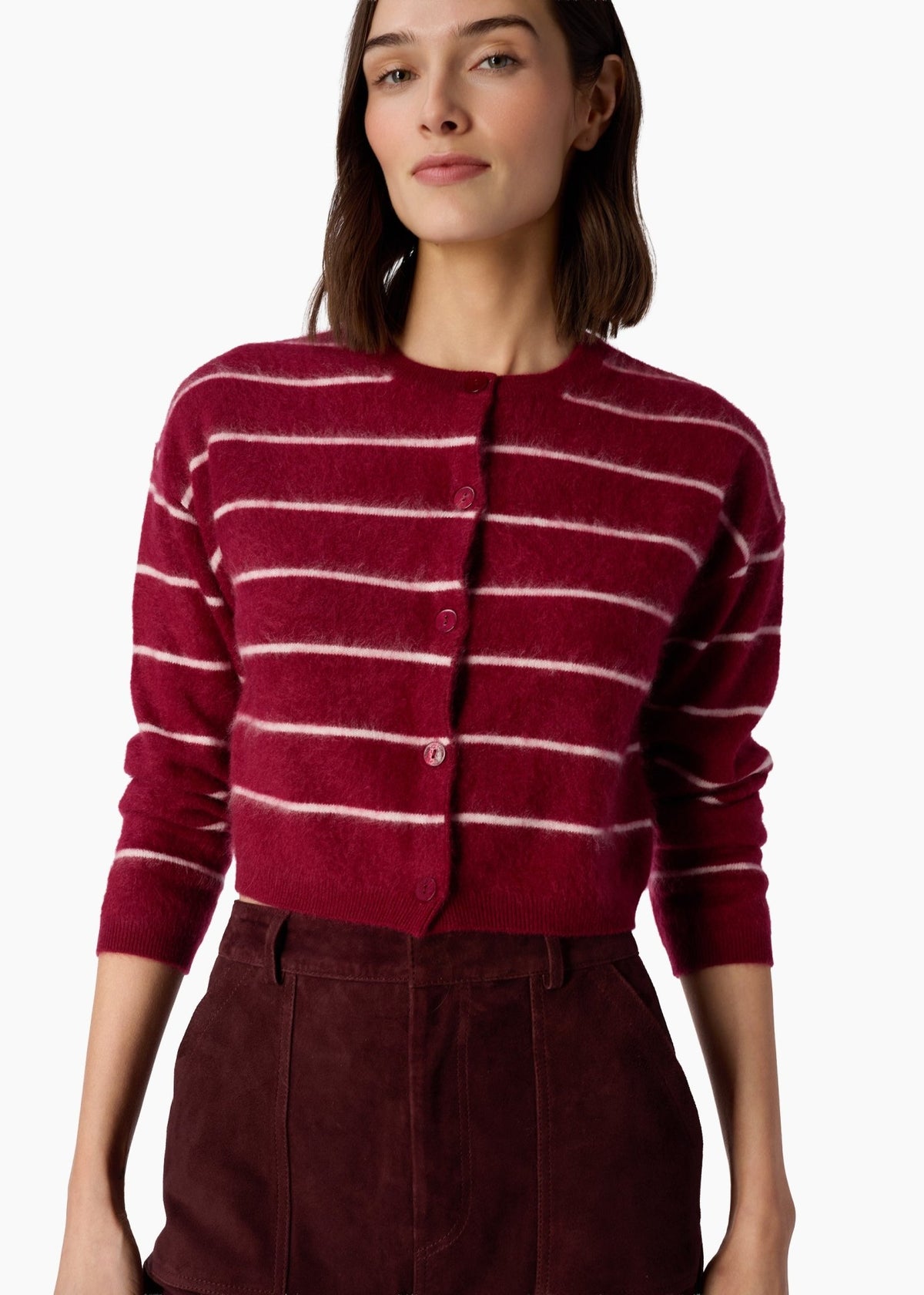 Benning Cashmere Stripped Cardigan - Detour Boutiques