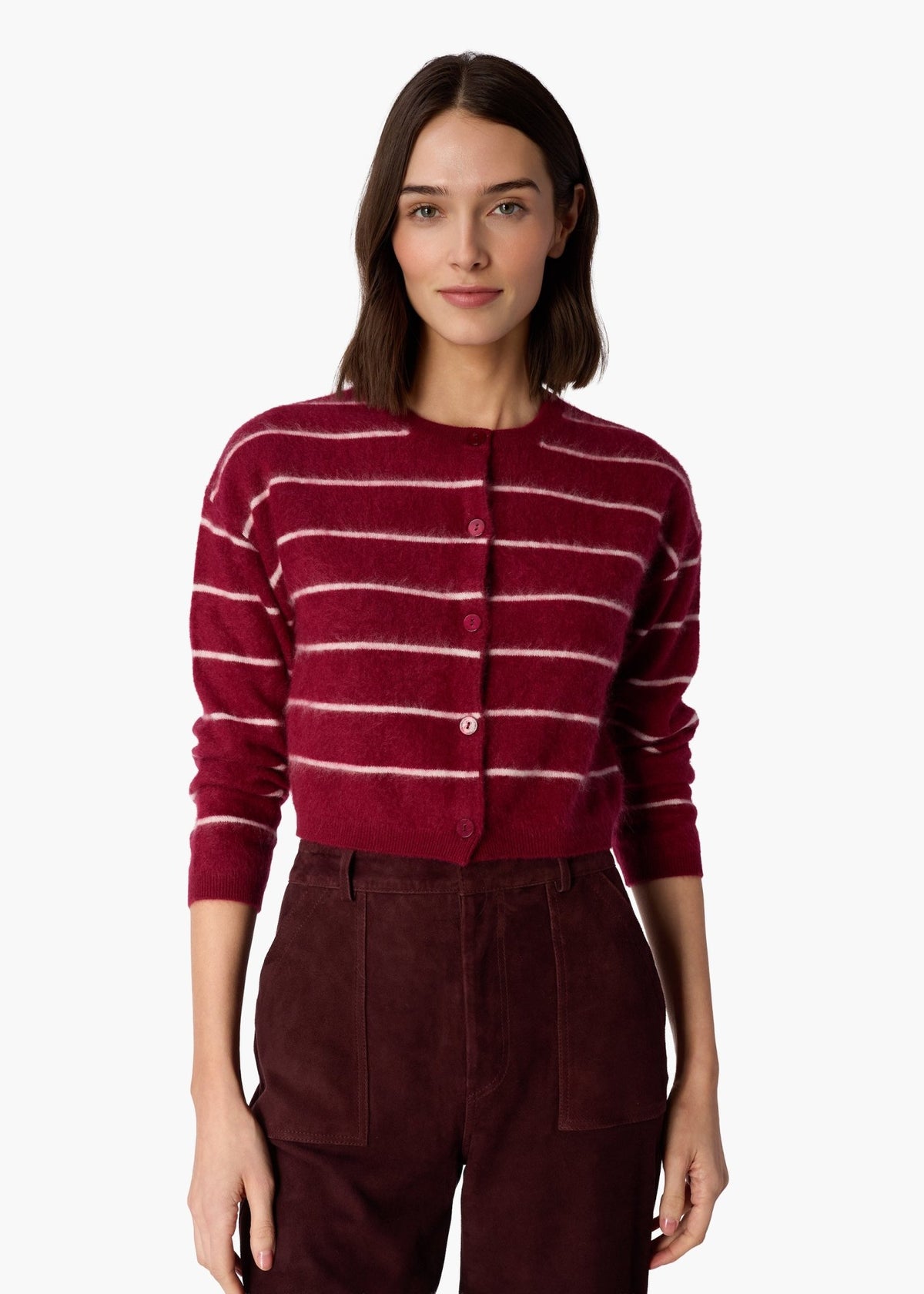 Benning Cashmere Stripped Cardigan - Detour Boutiques