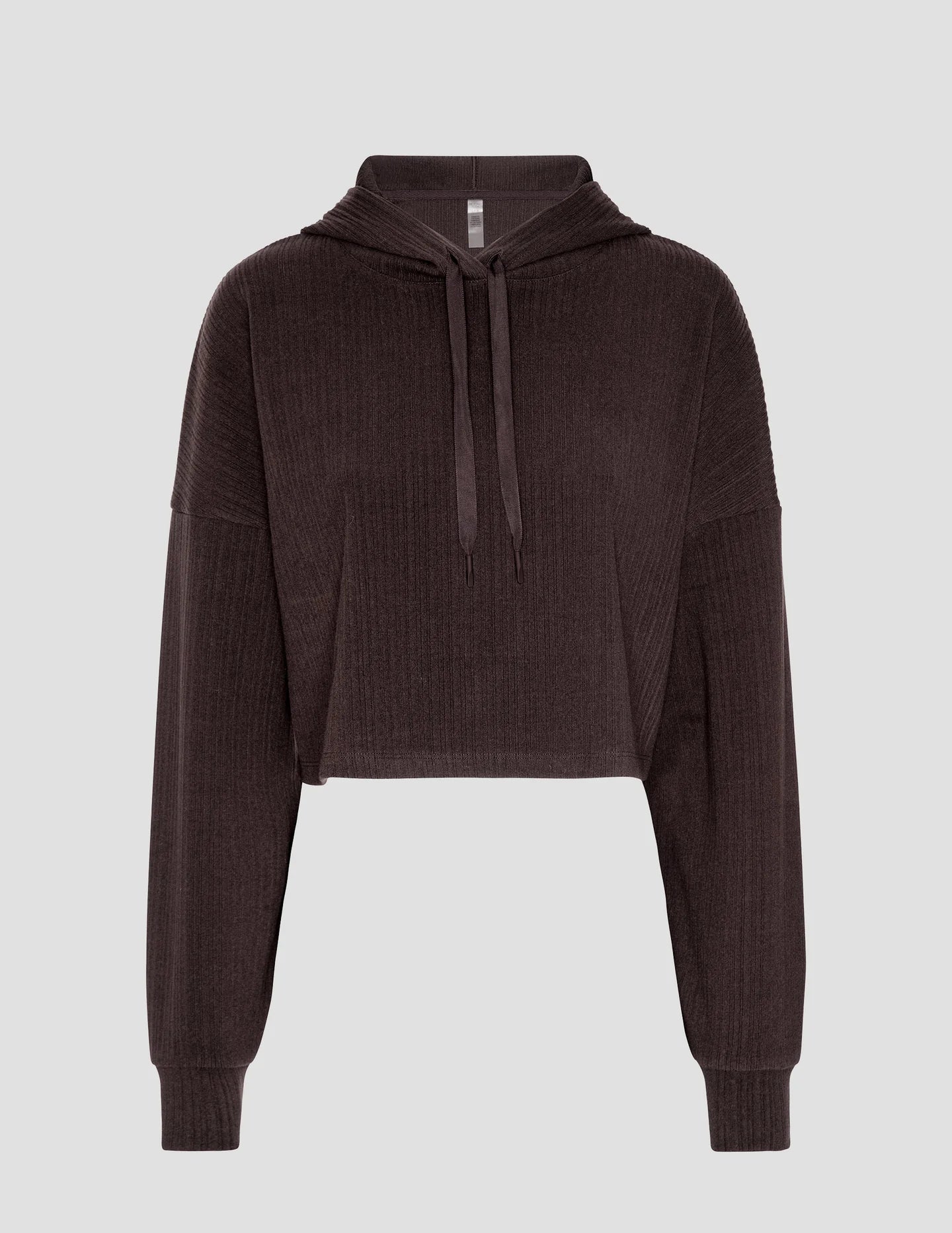 Breathe Easy Ribbed Cropped Hoodie - Detour Boutiques