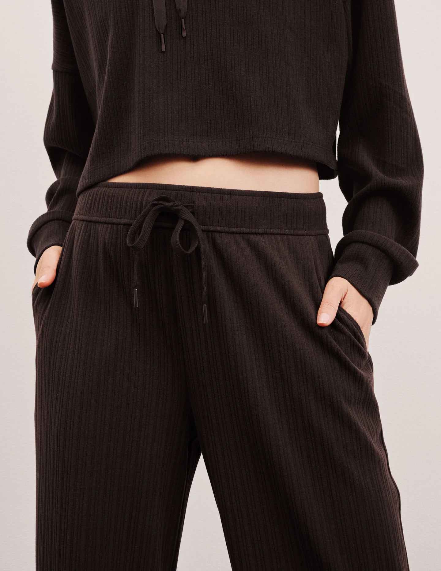 Breathe Easy Ribbed Wide Leg Pant - Detour Boutiques