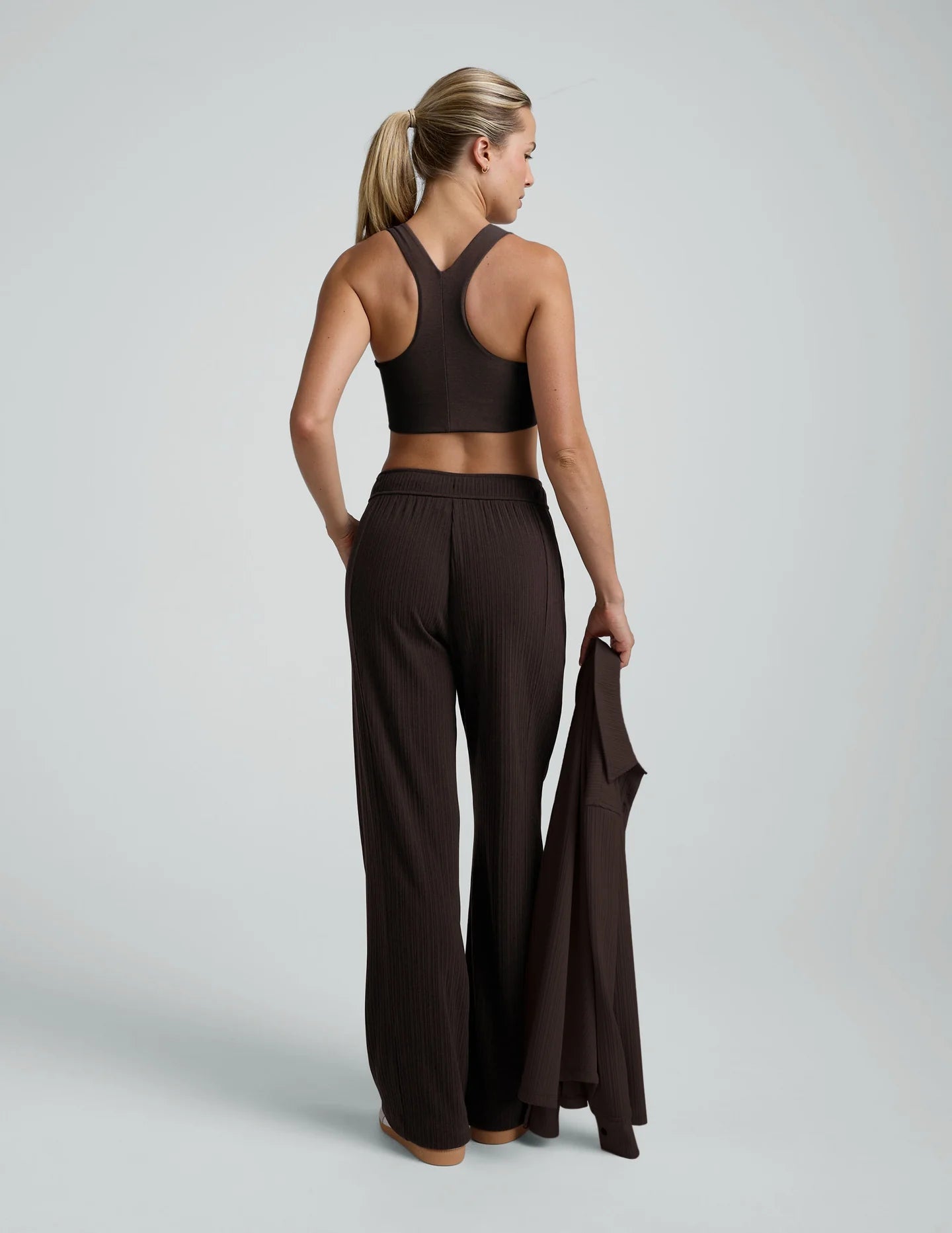 Breathe Easy Ribbed Wide Leg Pant - Detour Boutiques