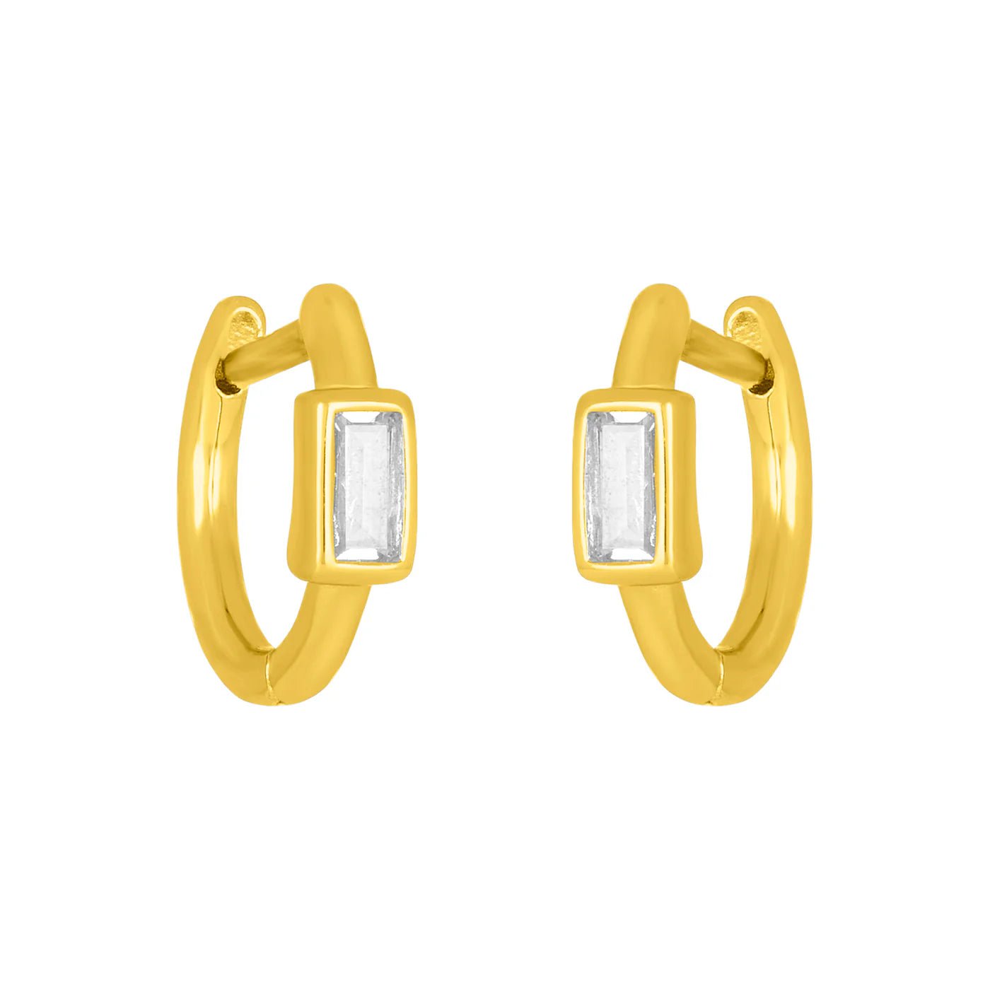 Brynn Baguette Huggies - Detour Boutiques