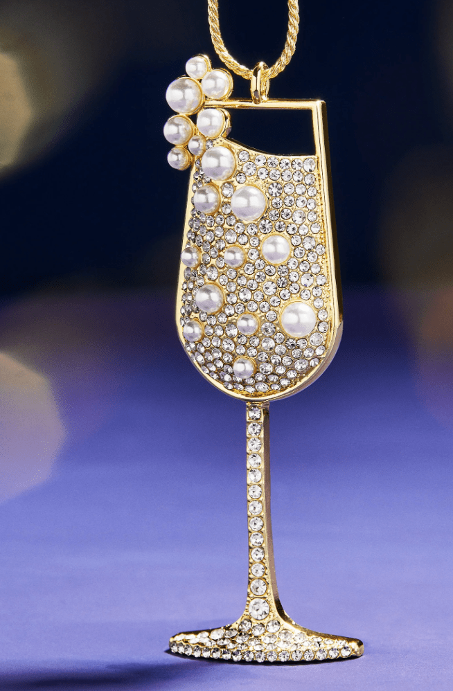 Bubbly And Bright Champagne Ornament - Detour Boutiques