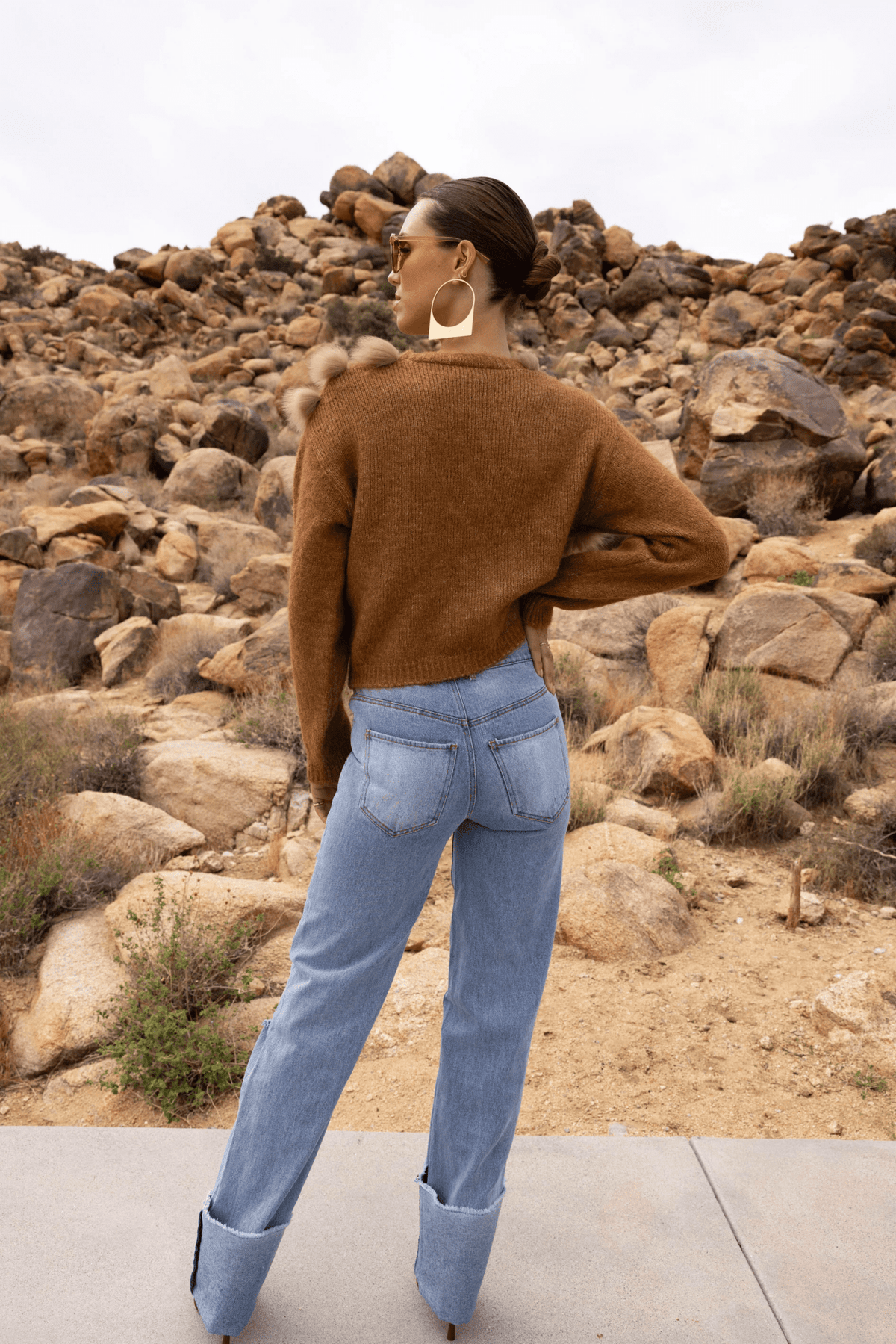 By The Fireside Genuine Fur & Wool Cardigan - Detour Boutiques