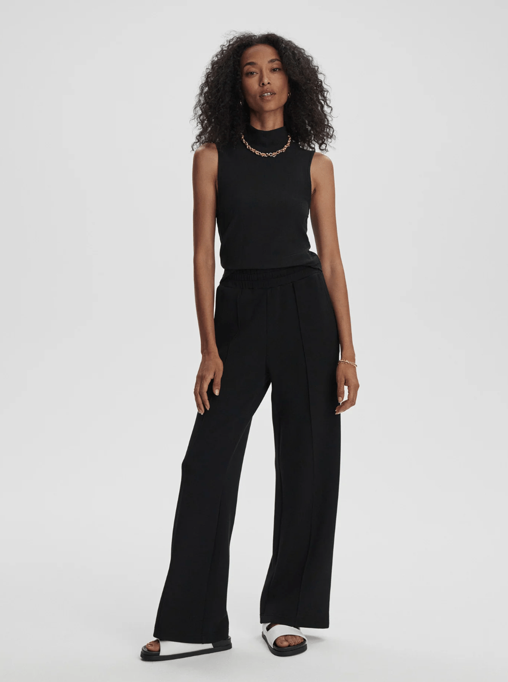 Caley Fitted Rib Tank - Detour Boutiques