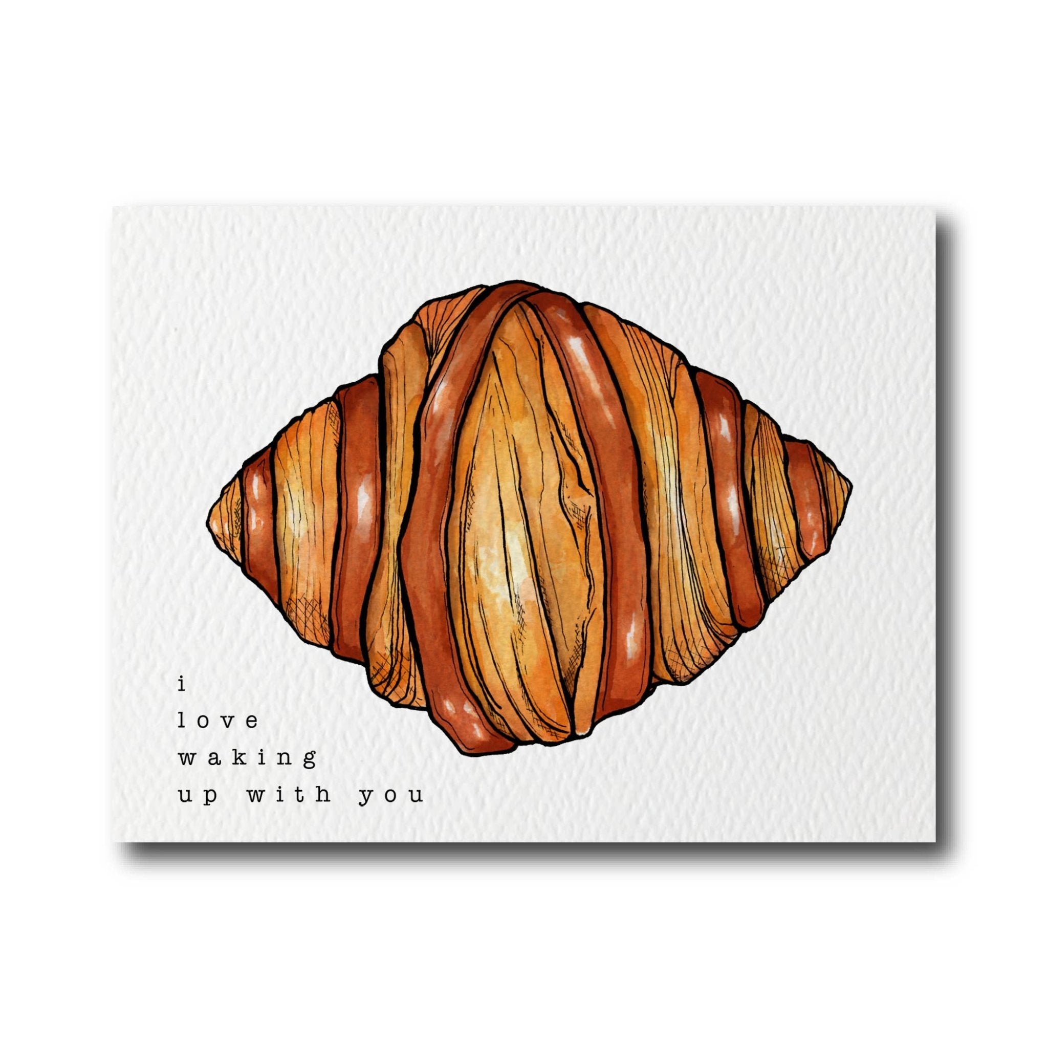 CARDS BY ALLIE - Waking Up With You Croissant - Detour Boutiques