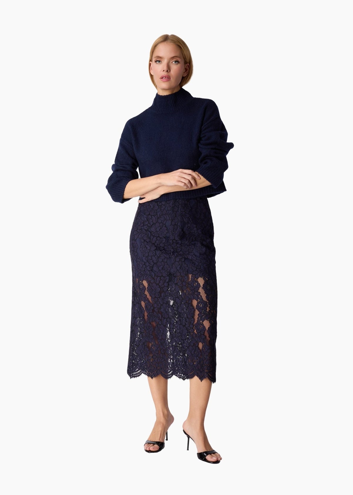 Catherine Cropped Sweater - Detour Boutiques