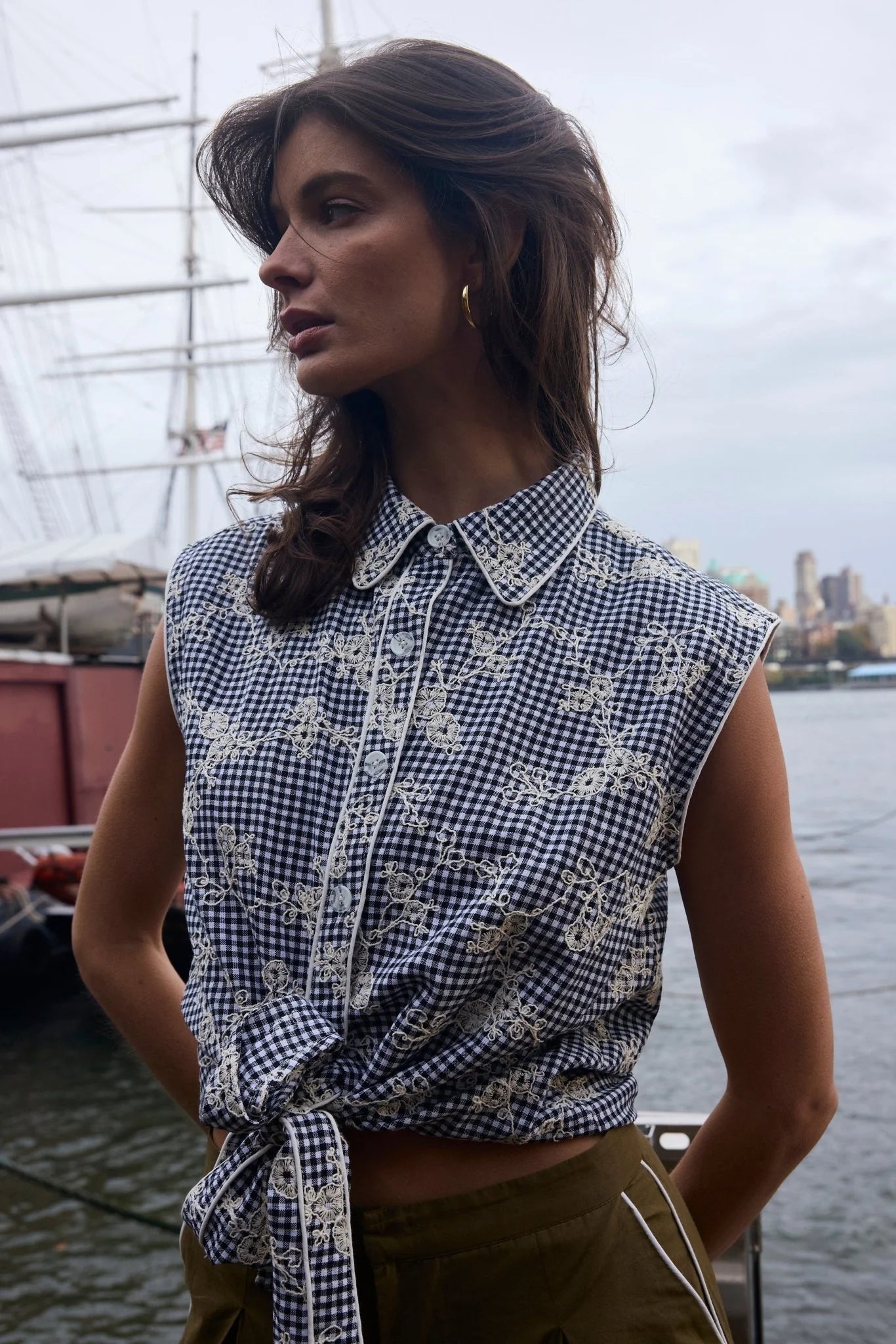Cisco Sleeveless Wrap Shirt - Detour Boutiques