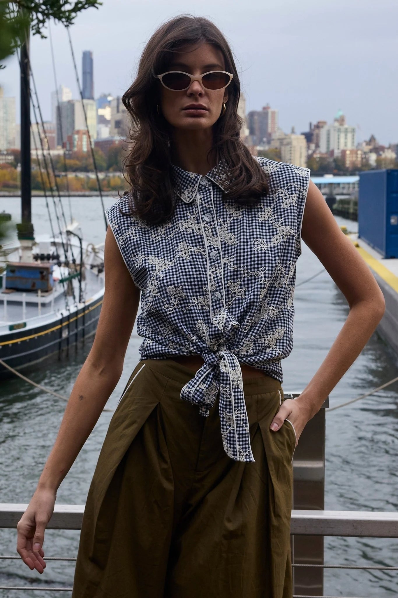 Cisco Sleeveless Wrap Shirt - Detour Boutiques