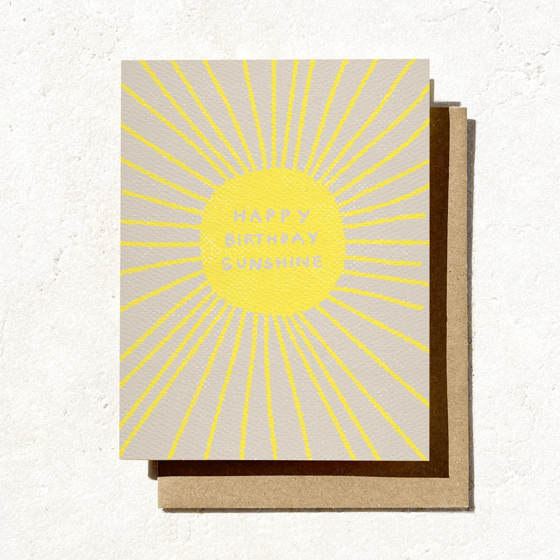 Daydream Prints - Happy Birthday Sunshine - Summer sun greeting card - Detour Boutiques