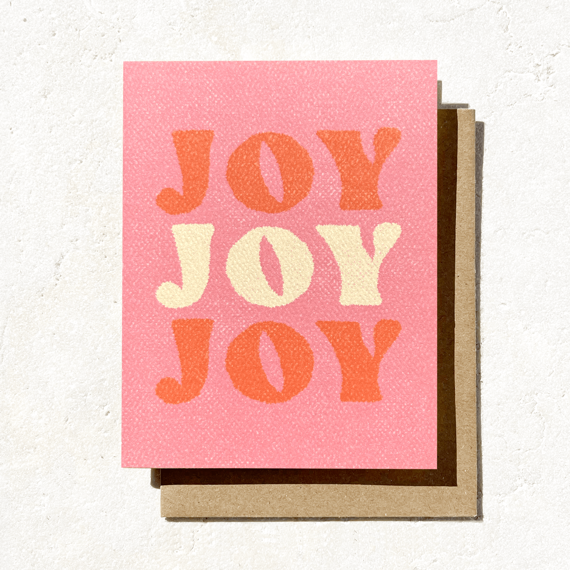Daydream Prints - Joy Joy Joy - Fun retro holiday card - Detour Boutiques