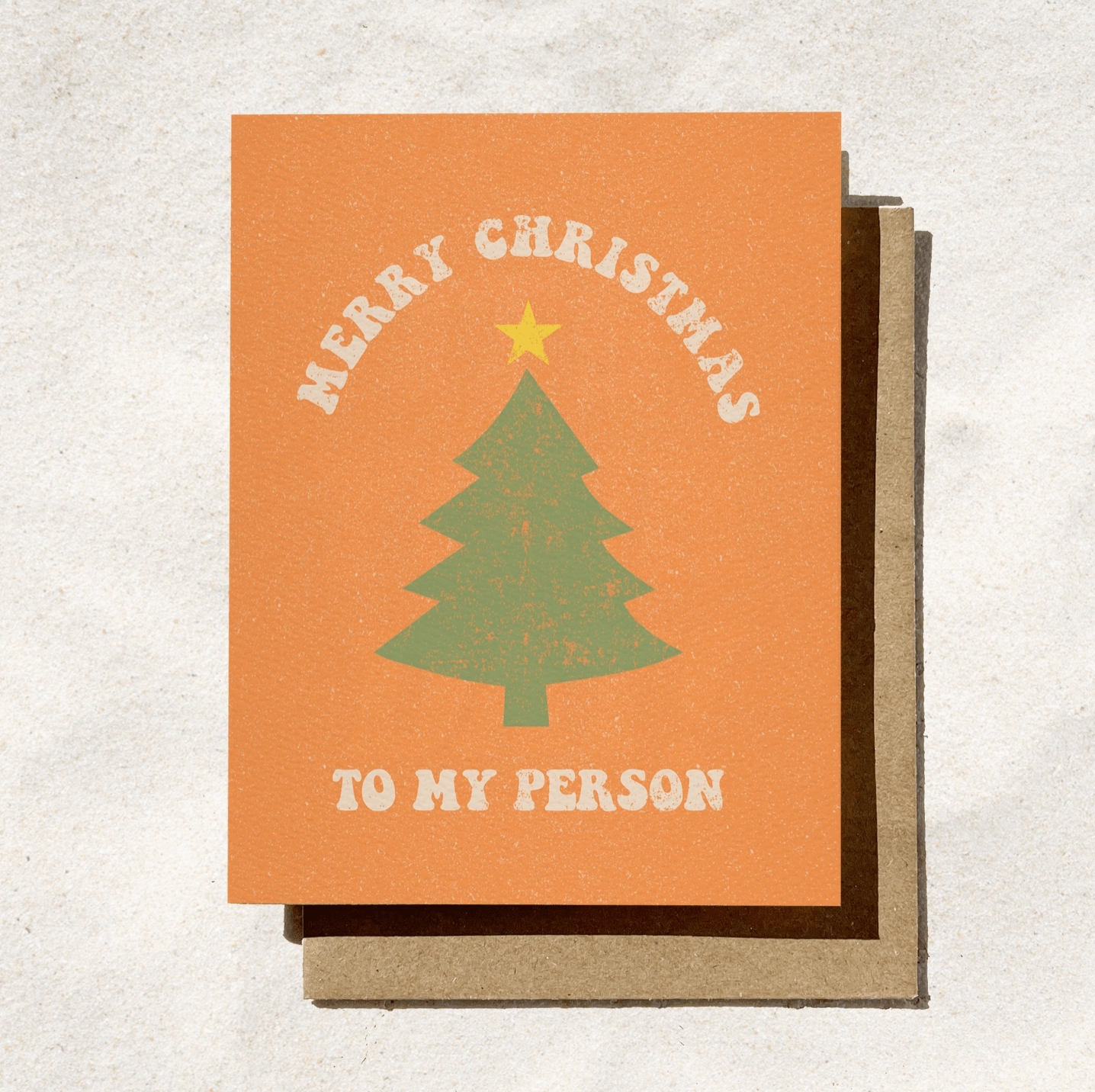 Daydream Prints - Merry Christmas to my Person - Retro Holiday card - Detour Boutiques