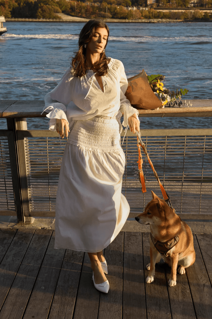 Deanie Shirred Maxi Skirt - Detour Boutiques