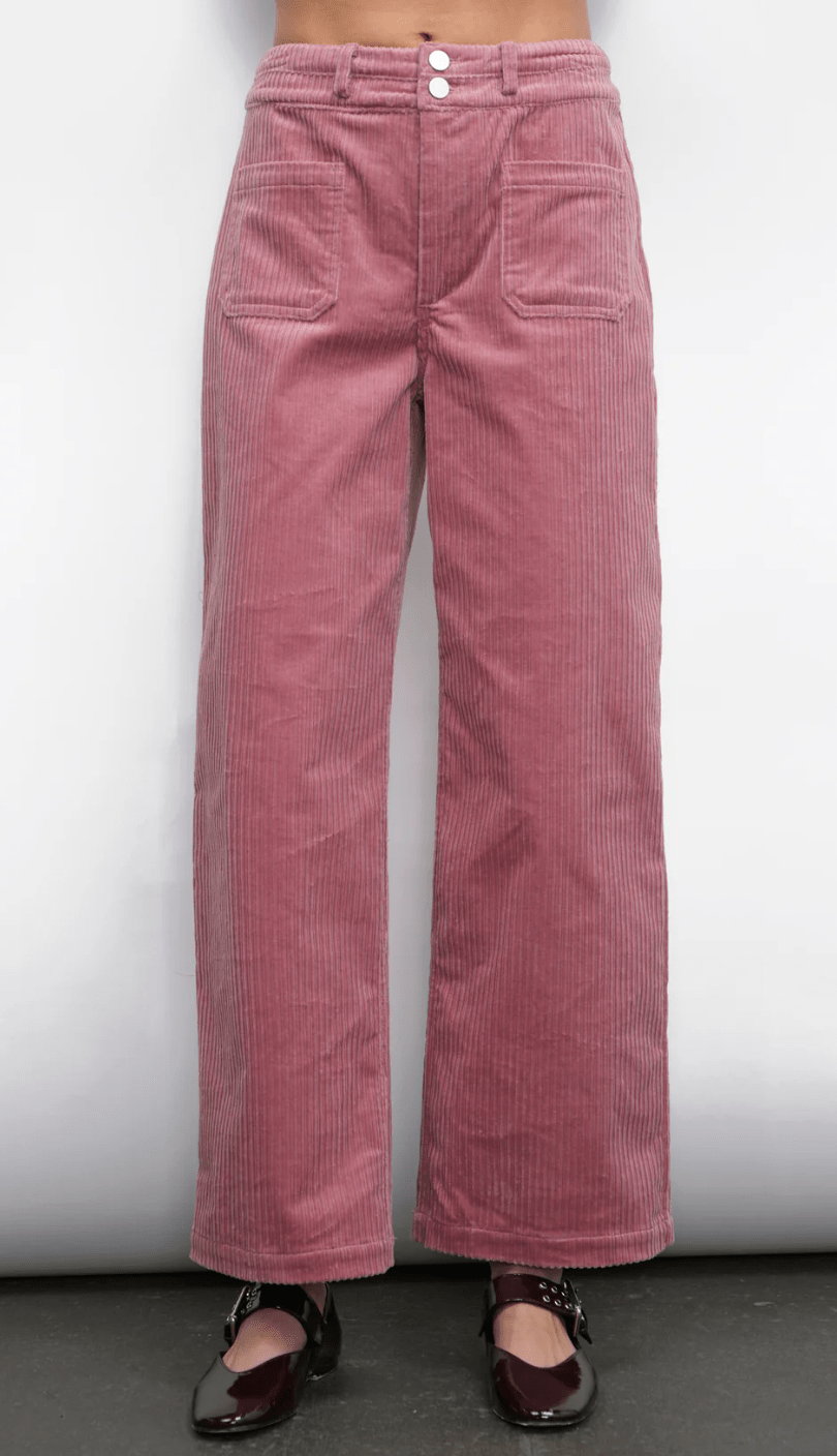 Deena Straight Leg Corduroy Pants - Detour Boutiques