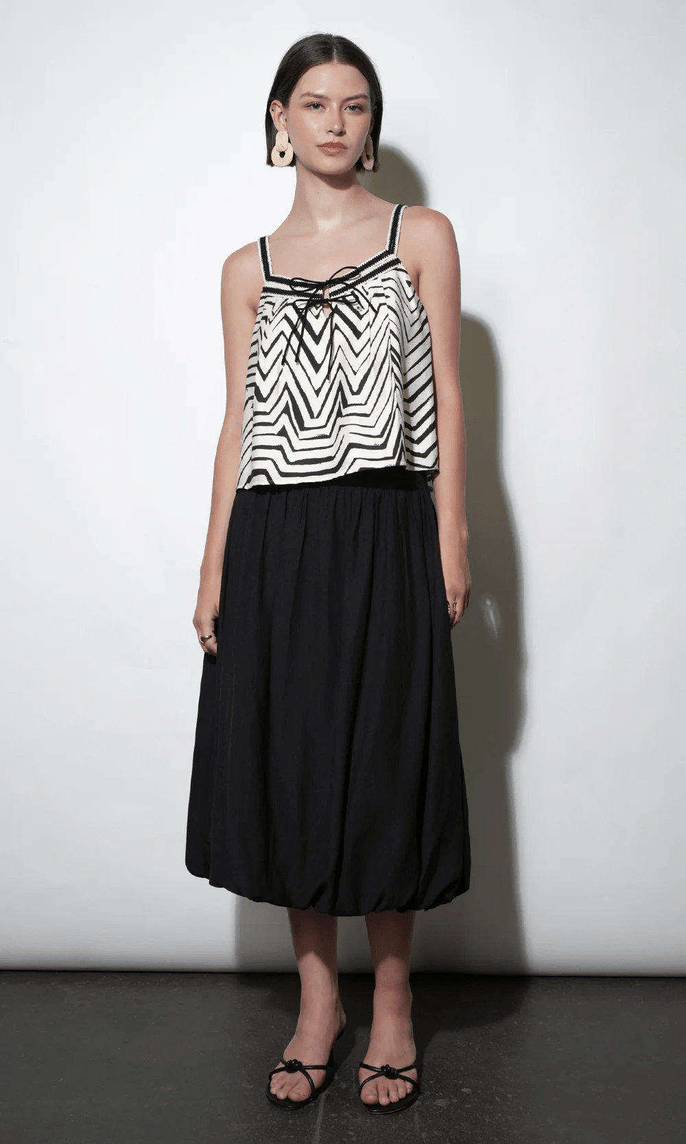 Delilah Bubble Midi Skirt - Detour Boutiques