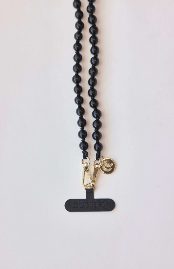 Detachable Black Beaded Necklace - Detour Boutiques