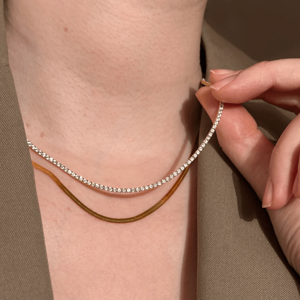 Diana Tennis Necklace - Detour Boutiques