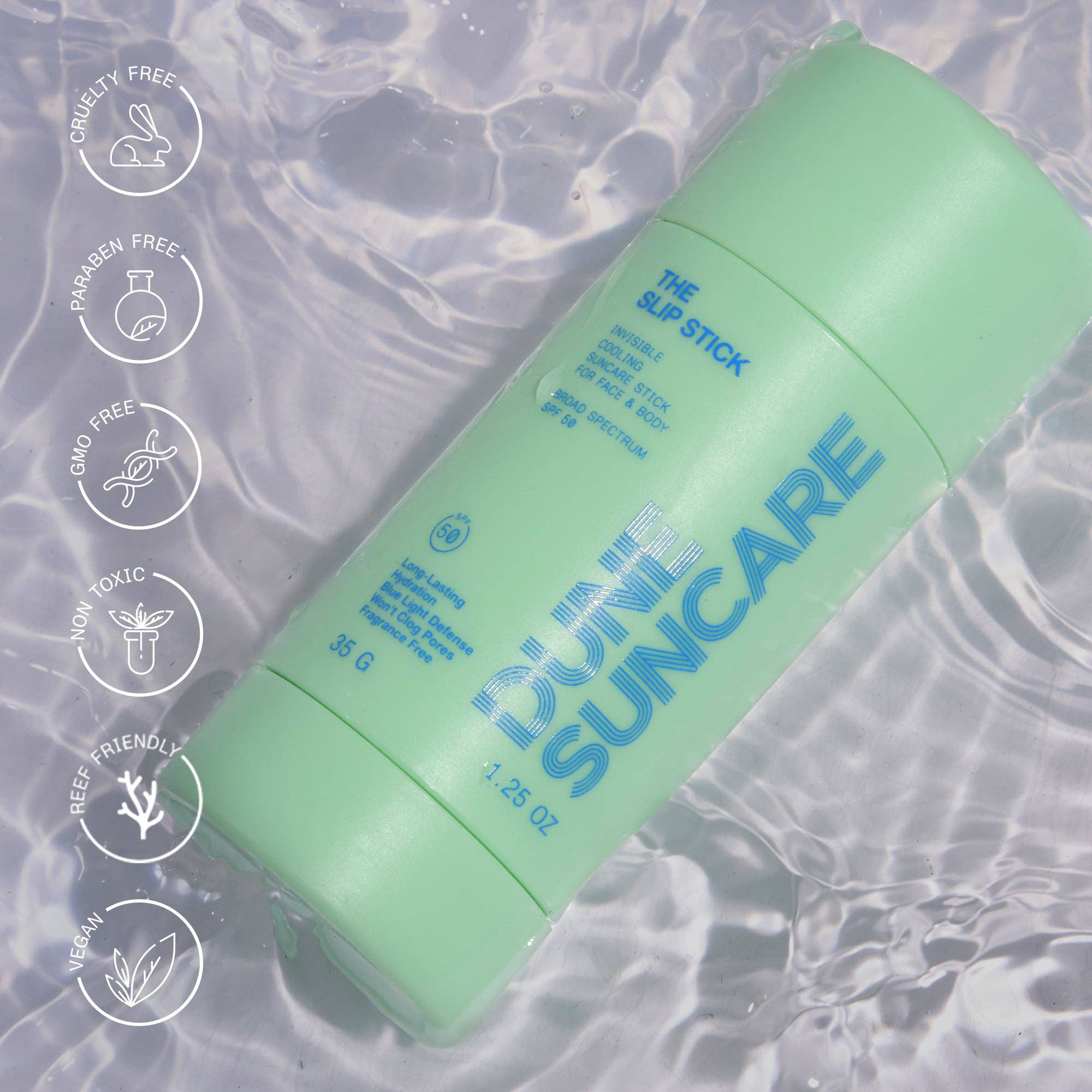 DUNE Suncare - The Slip Stick - Invisible Suncare Stick for Face & Body - Detour Boutiques
