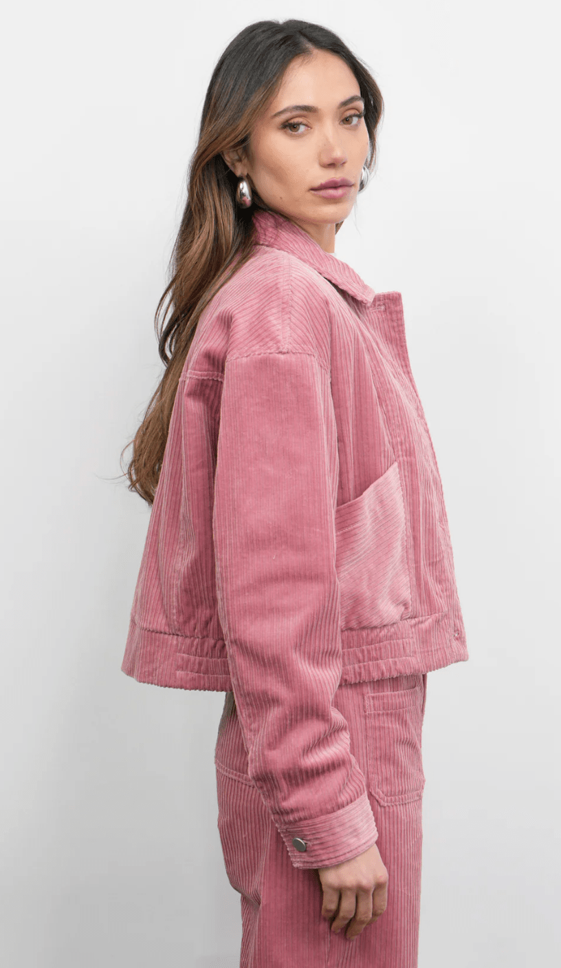 Dylanne Corduroy Jacket w/ Soft Jersey Lining - Detour Boutiques
