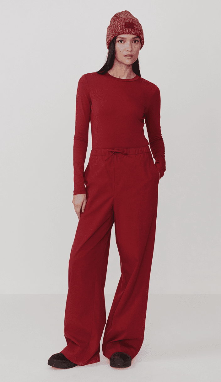 Edna Long Sleeve Fitted Tee - Detour Boutiques
