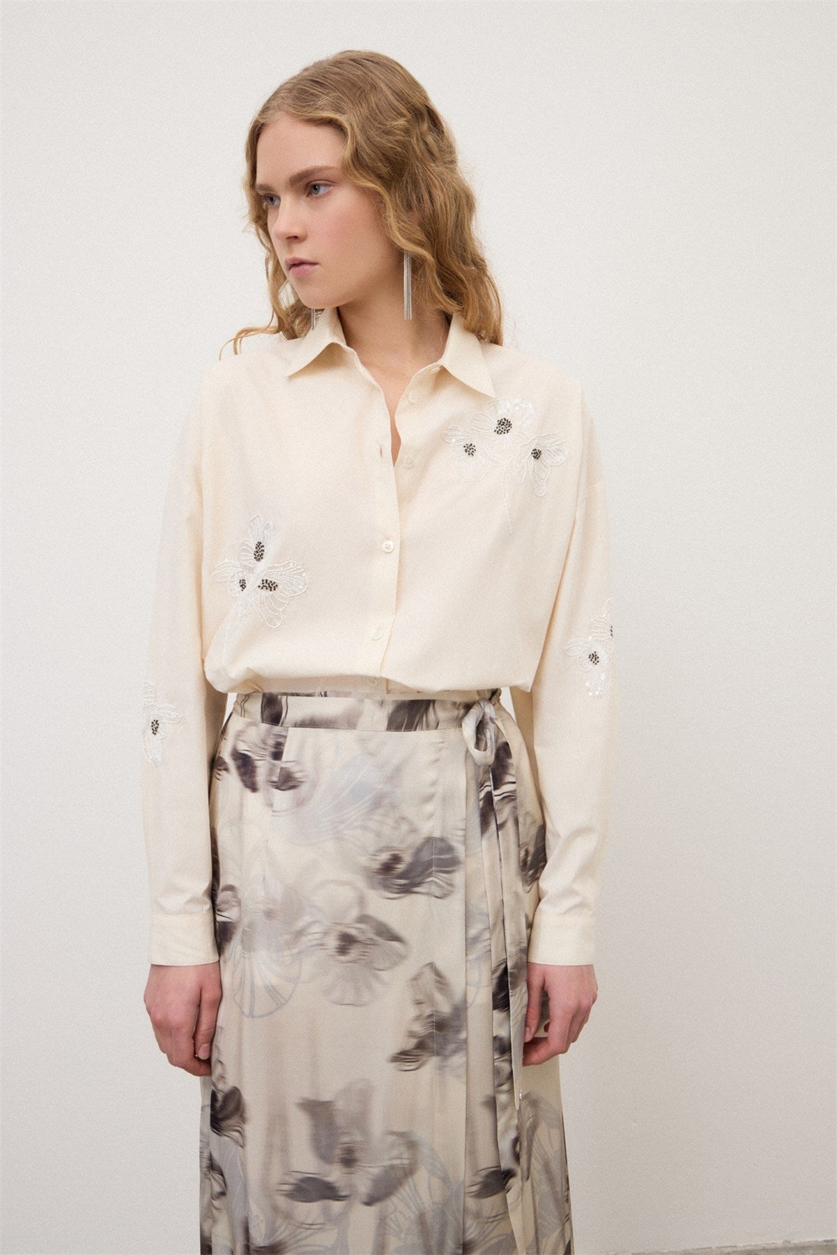 Embellished Button Down - Detour Boutiques