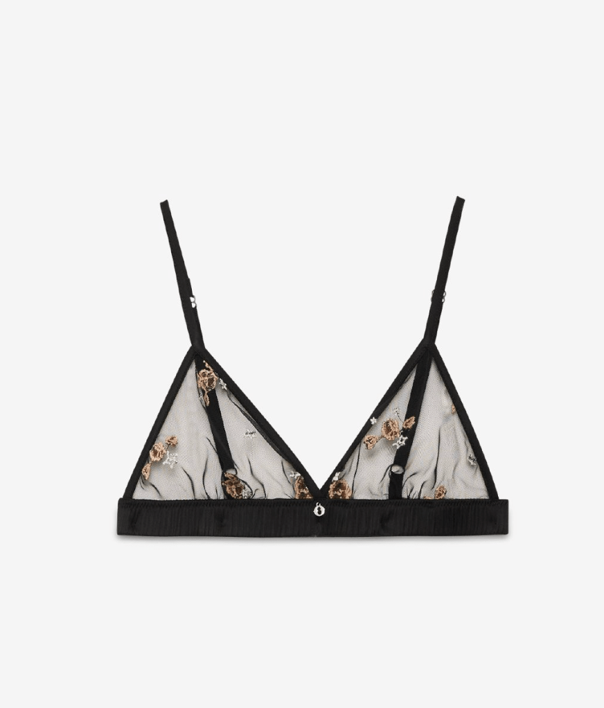 Embroidered Bra - Detour Boutiques