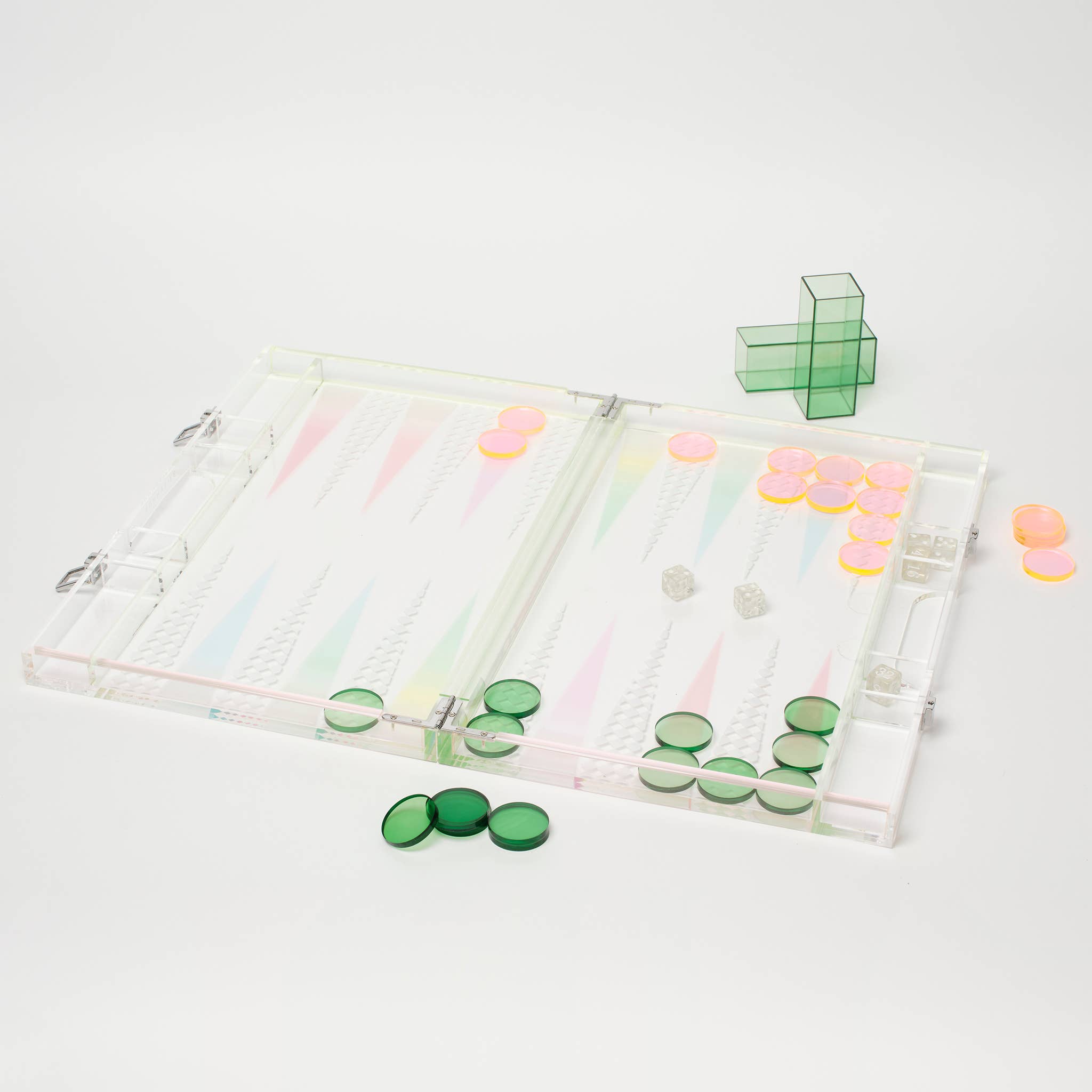 Sunnylife - Ombre Lucite Backgammon Sherbert
