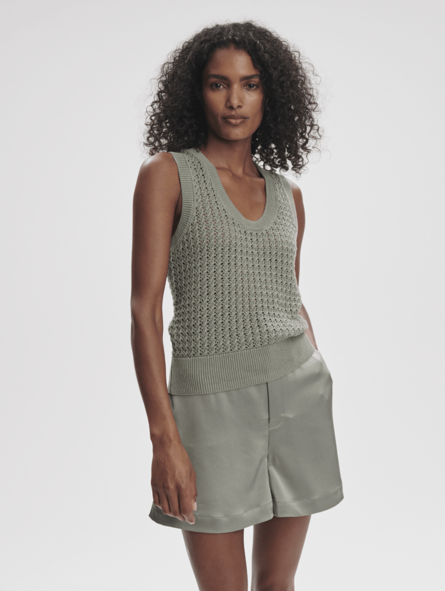 Ferns Open Knit Tank - Detour Boutiques
