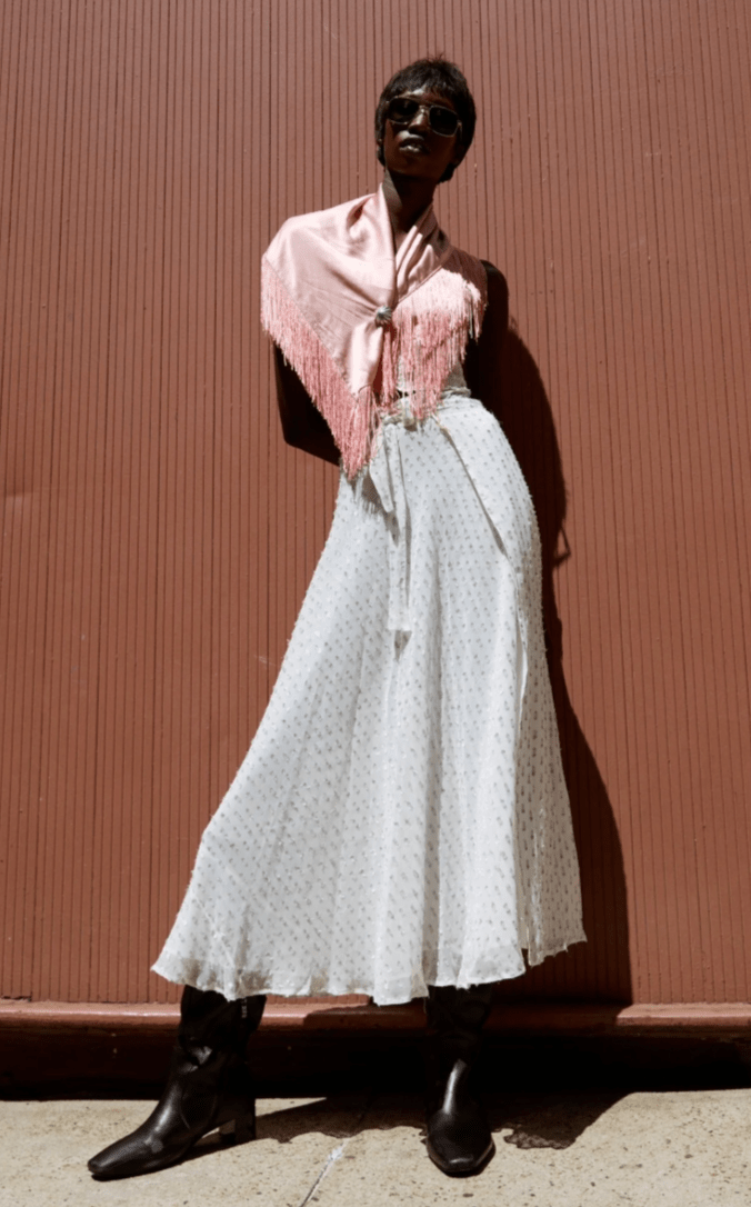 Fringe Scarf - Pink - Detour Boutiques