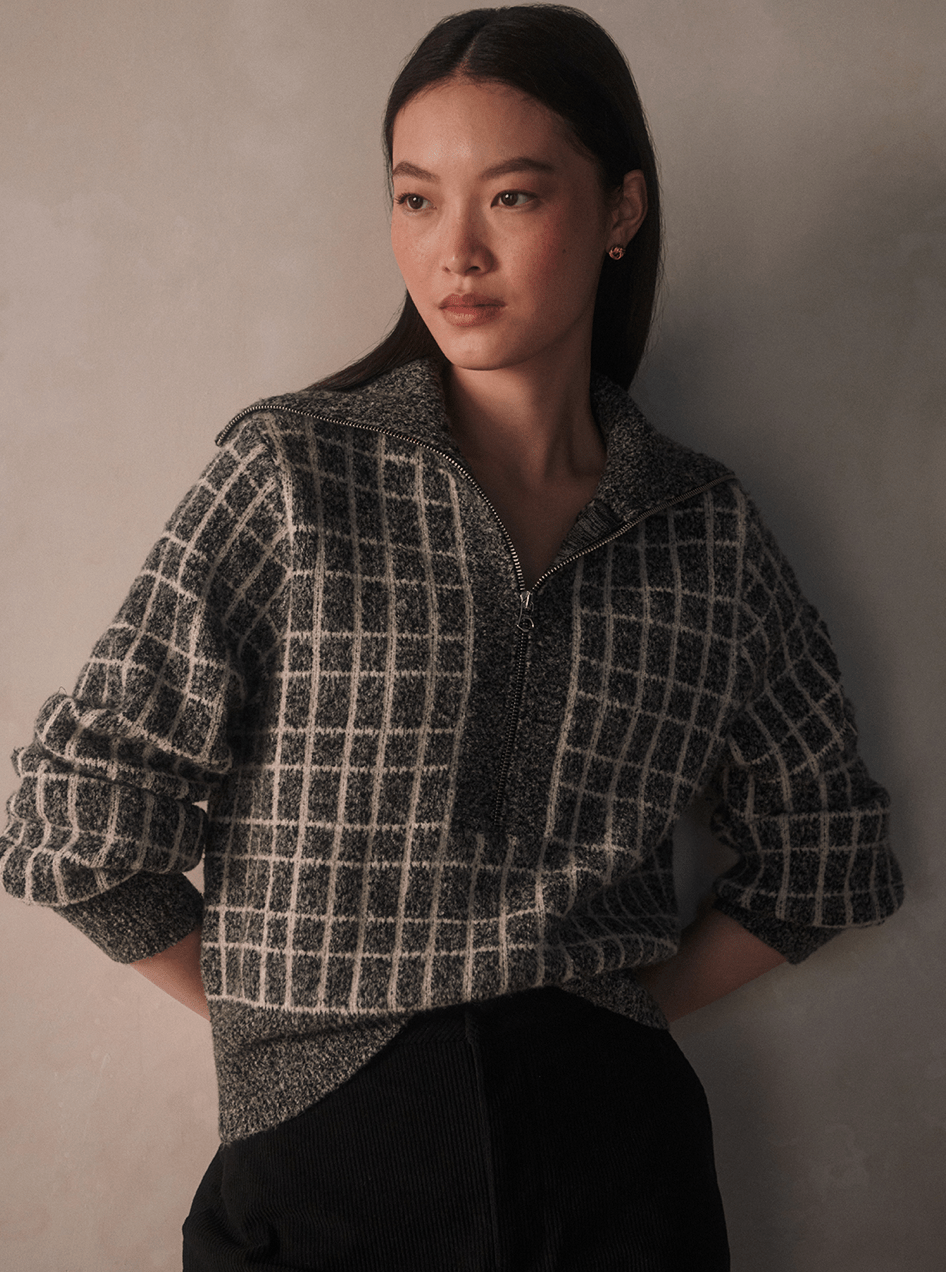 Furley half zip knit - Detour Boutiques