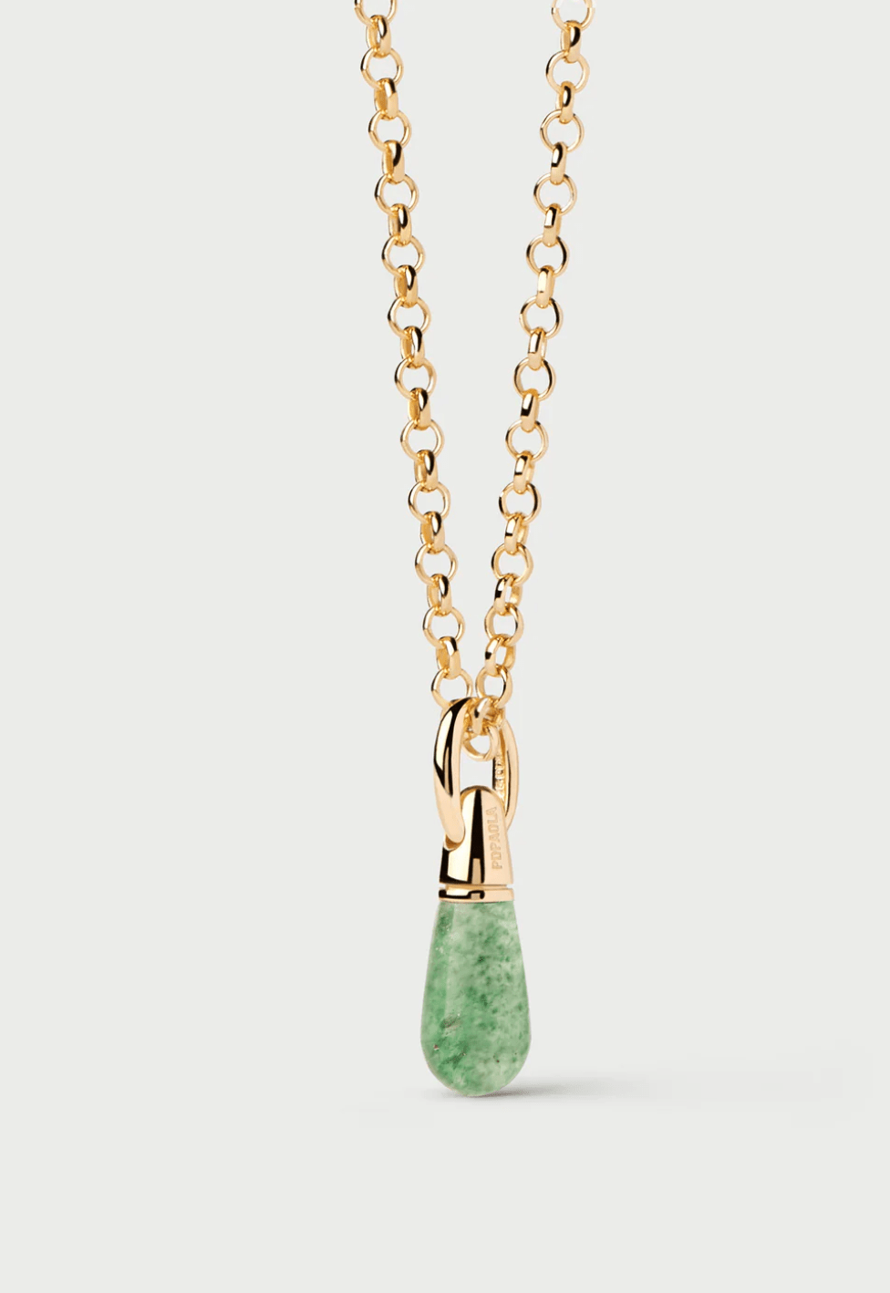Green Aventurine Drop Pendant - Detour Boutiques