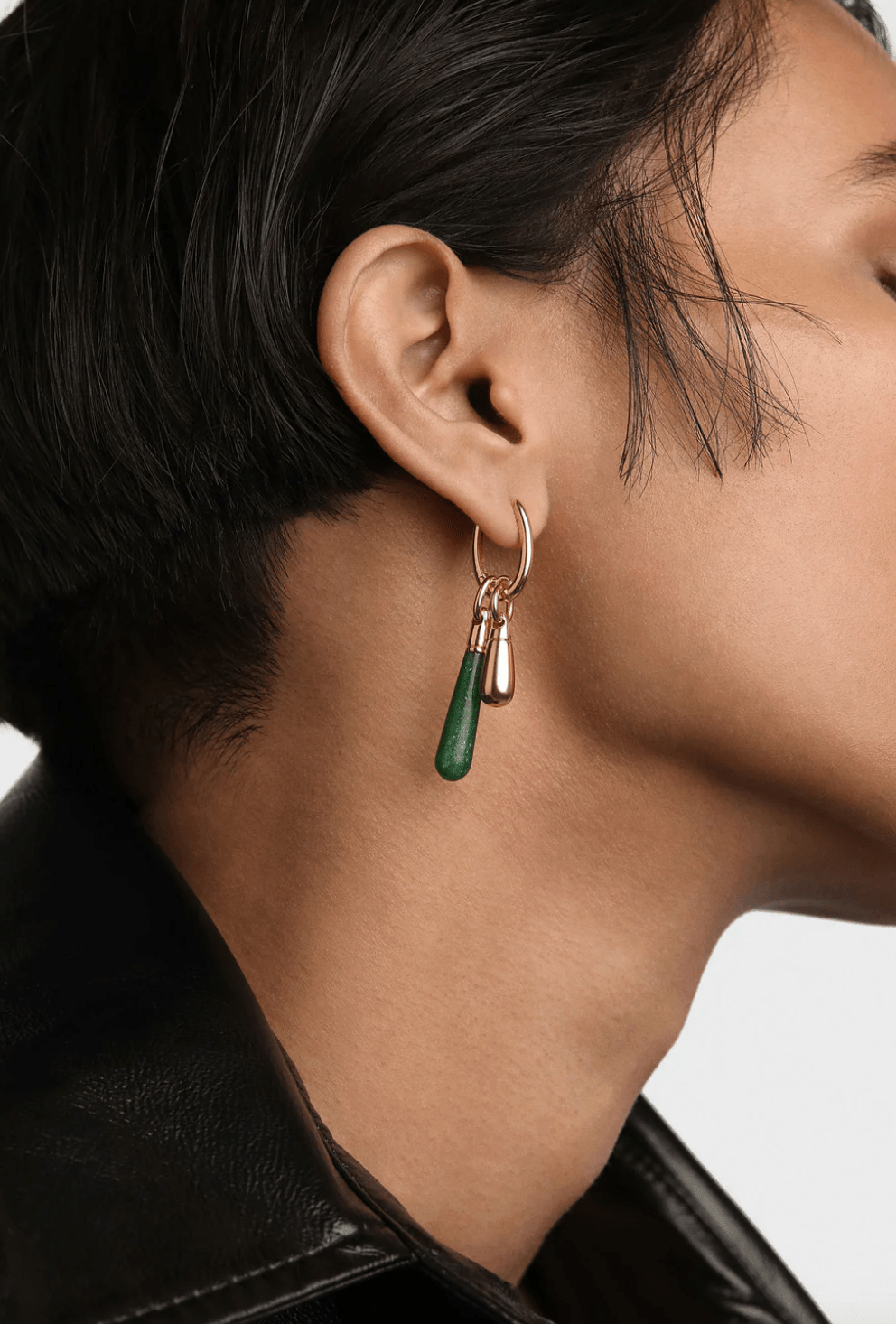Green Aventurine Large Drop Pendant - Detour Boutiques