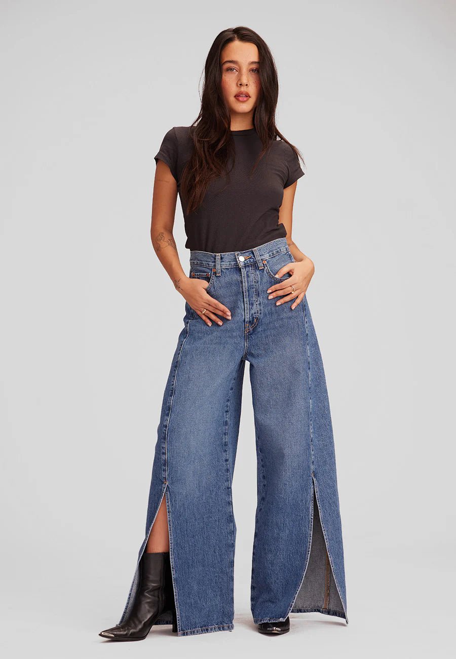 Hanna Split Leg Barrel - Detour Boutiques