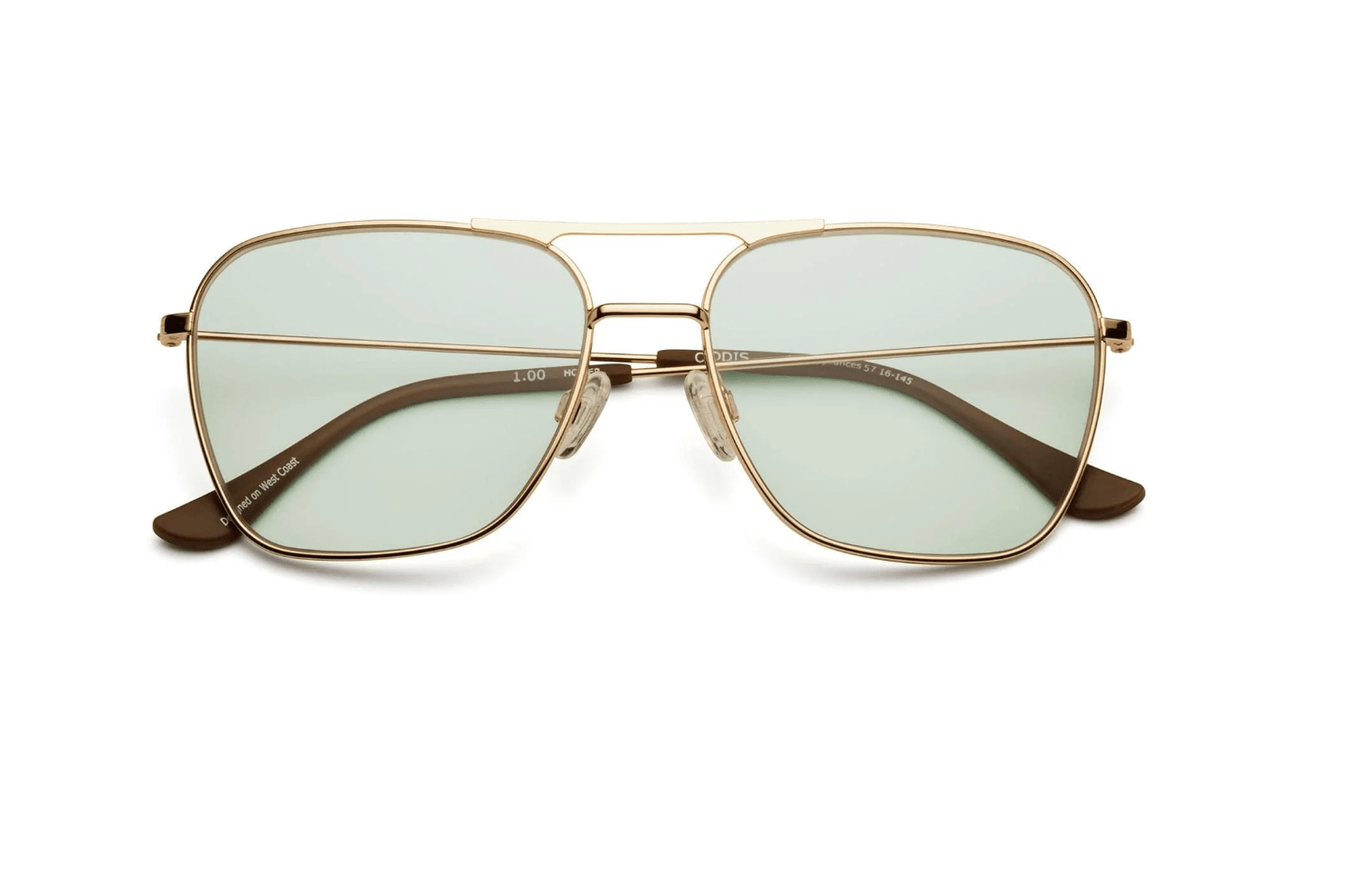 Hooper Polished Gold Readers - Detour Boutiques