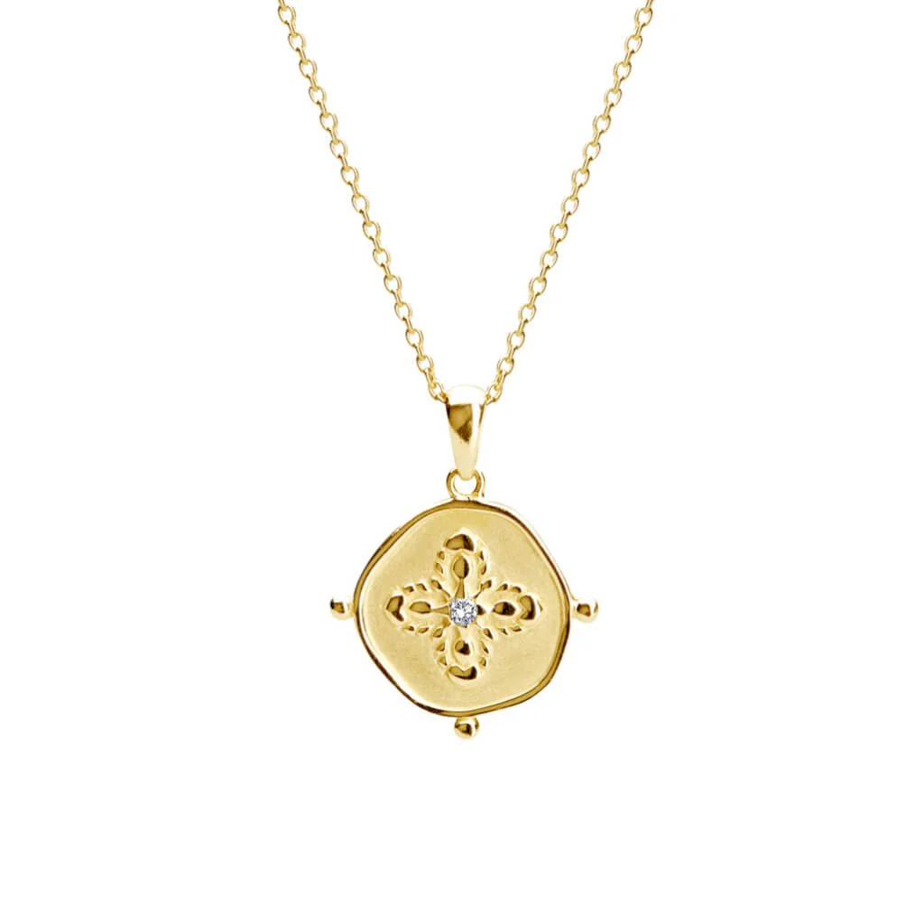 Sahara Medallion Necklace - Gold