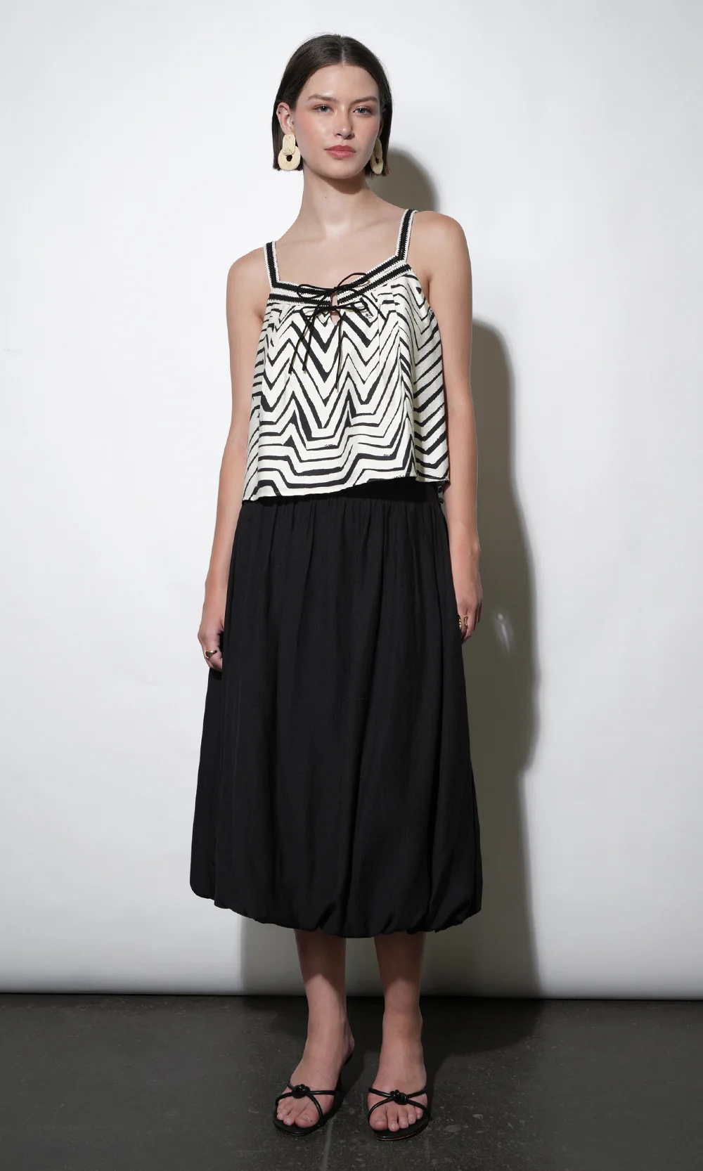 Delilah Bubble Midi Skirt