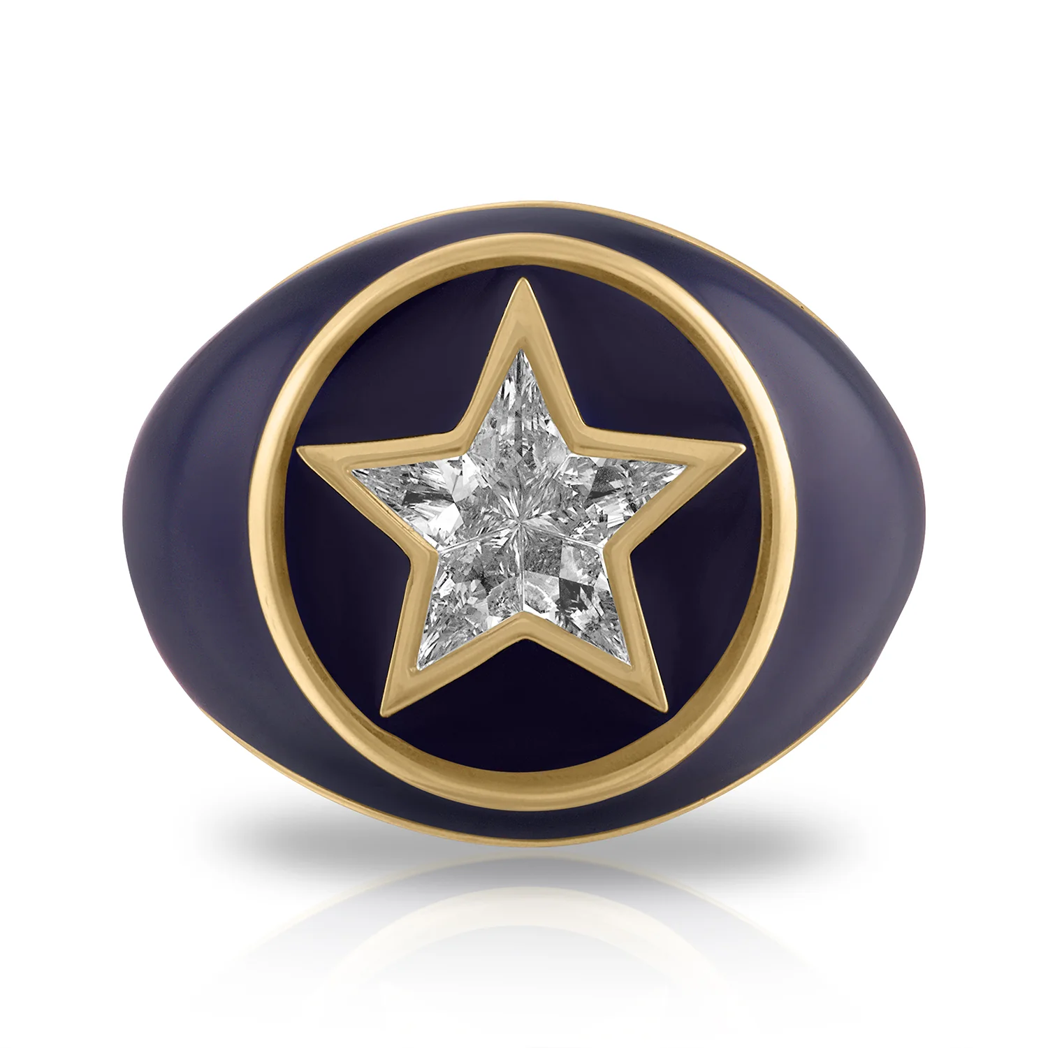 Diamond Star Pinky Ring