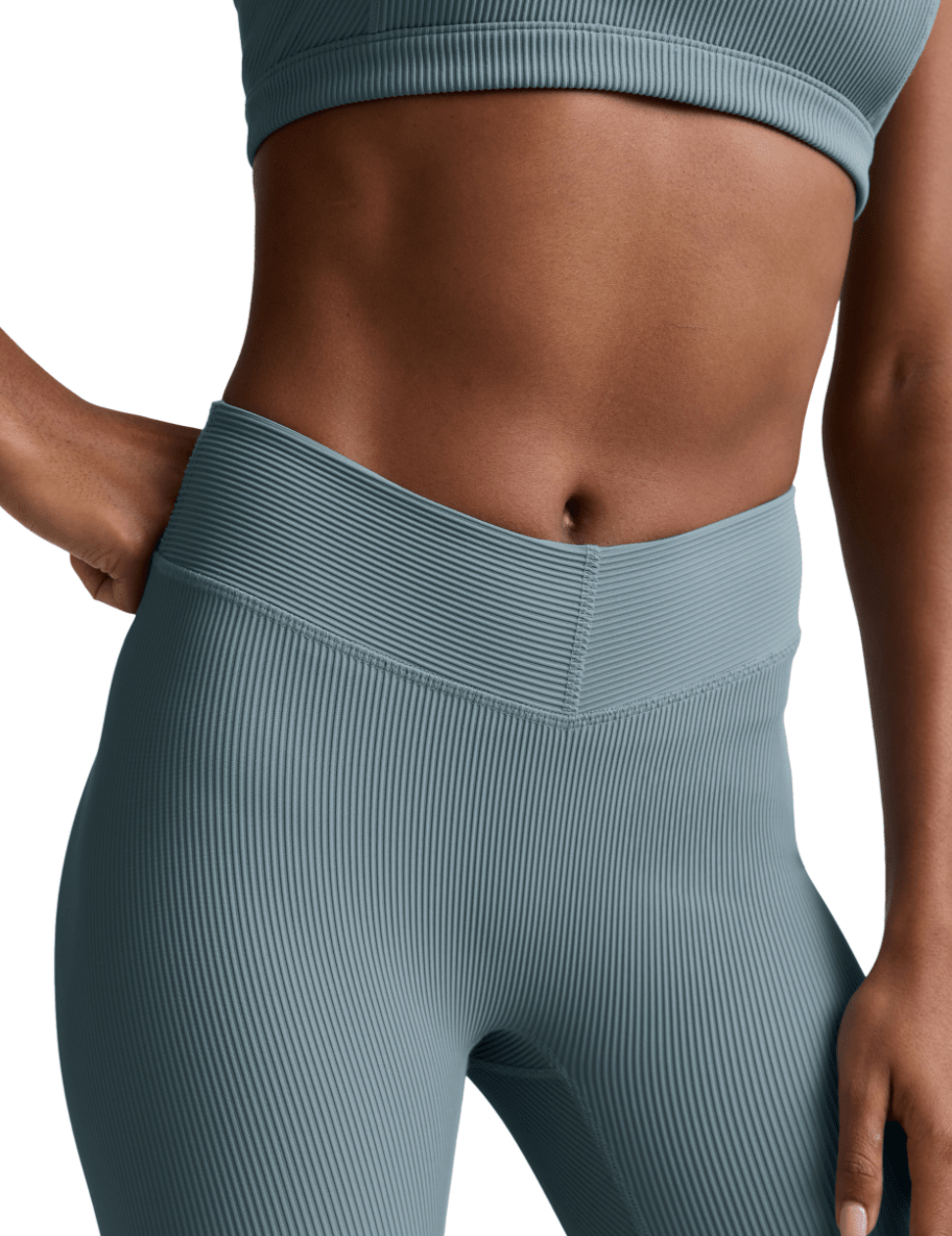 Impulse Ribbed V Waist Pedal Pusher - Detour Boutiques