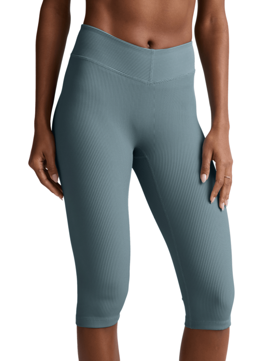 Impulse Ribbed V Waist Pedal Pusher - Detour Boutiques