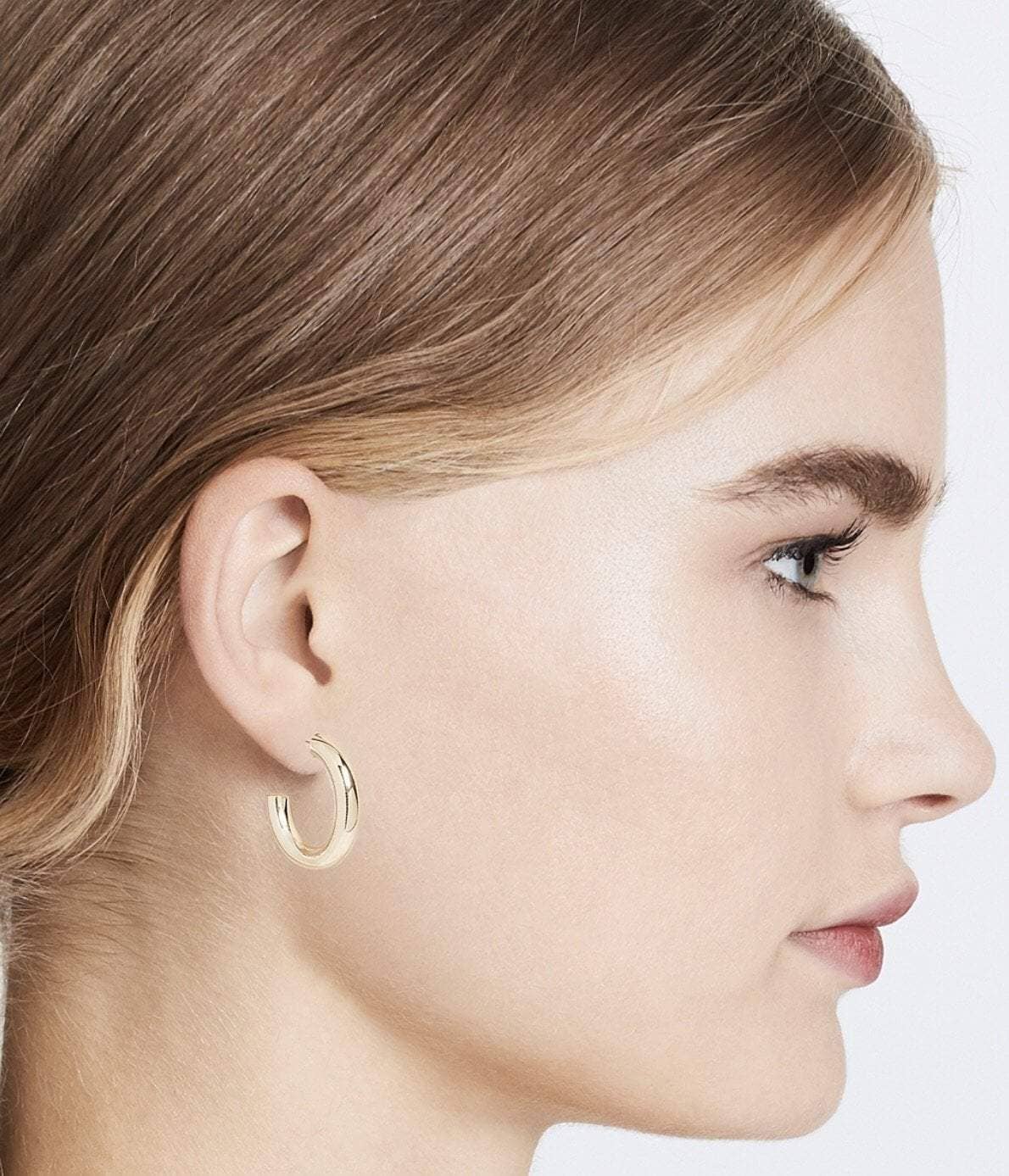 Jennifer Zeuner Jewelry - Lou 1" Hoops - Detour Boutiques