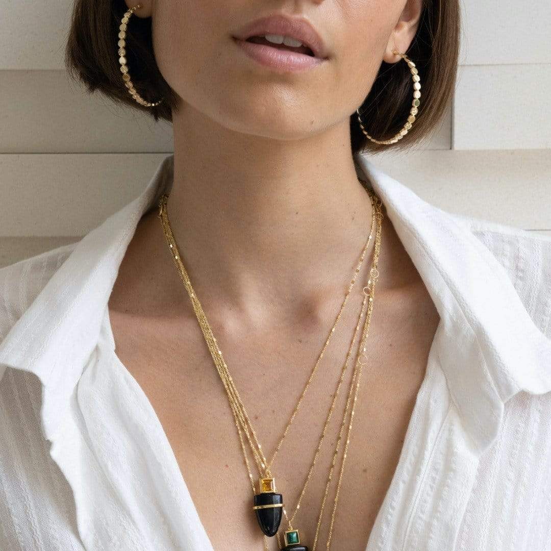 Jennifer Zeuner Jewelry - Margaux 2" Hoops - Detour Boutiques