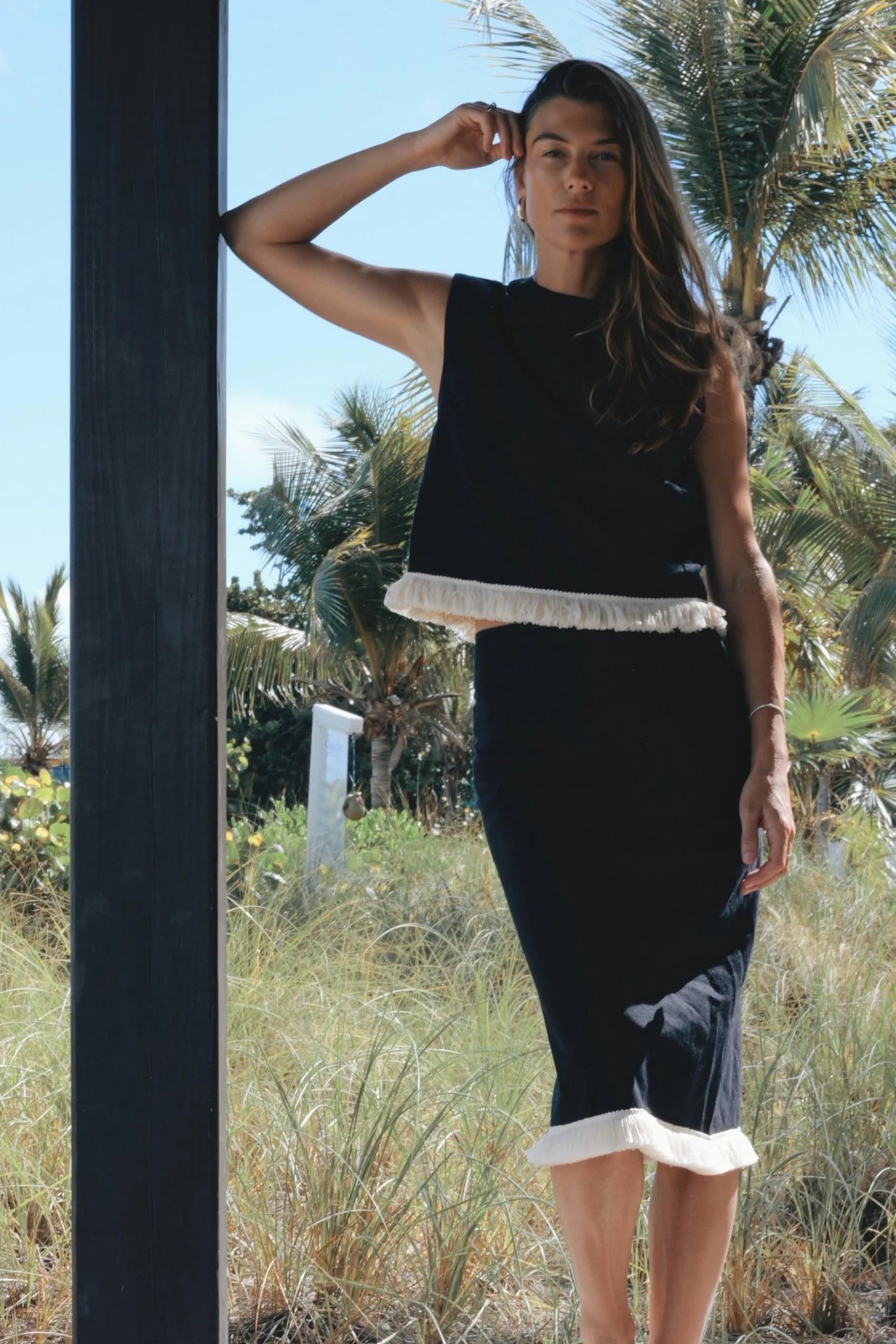 Jones Slip Skirt w/ Fringe - Detour Boutiques