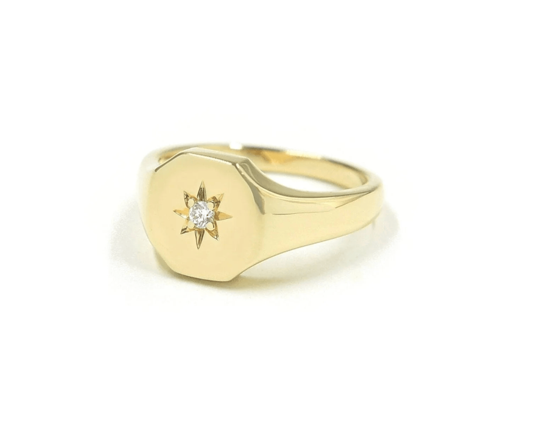 Josie Diamond Star Signet - Detour Boutiques